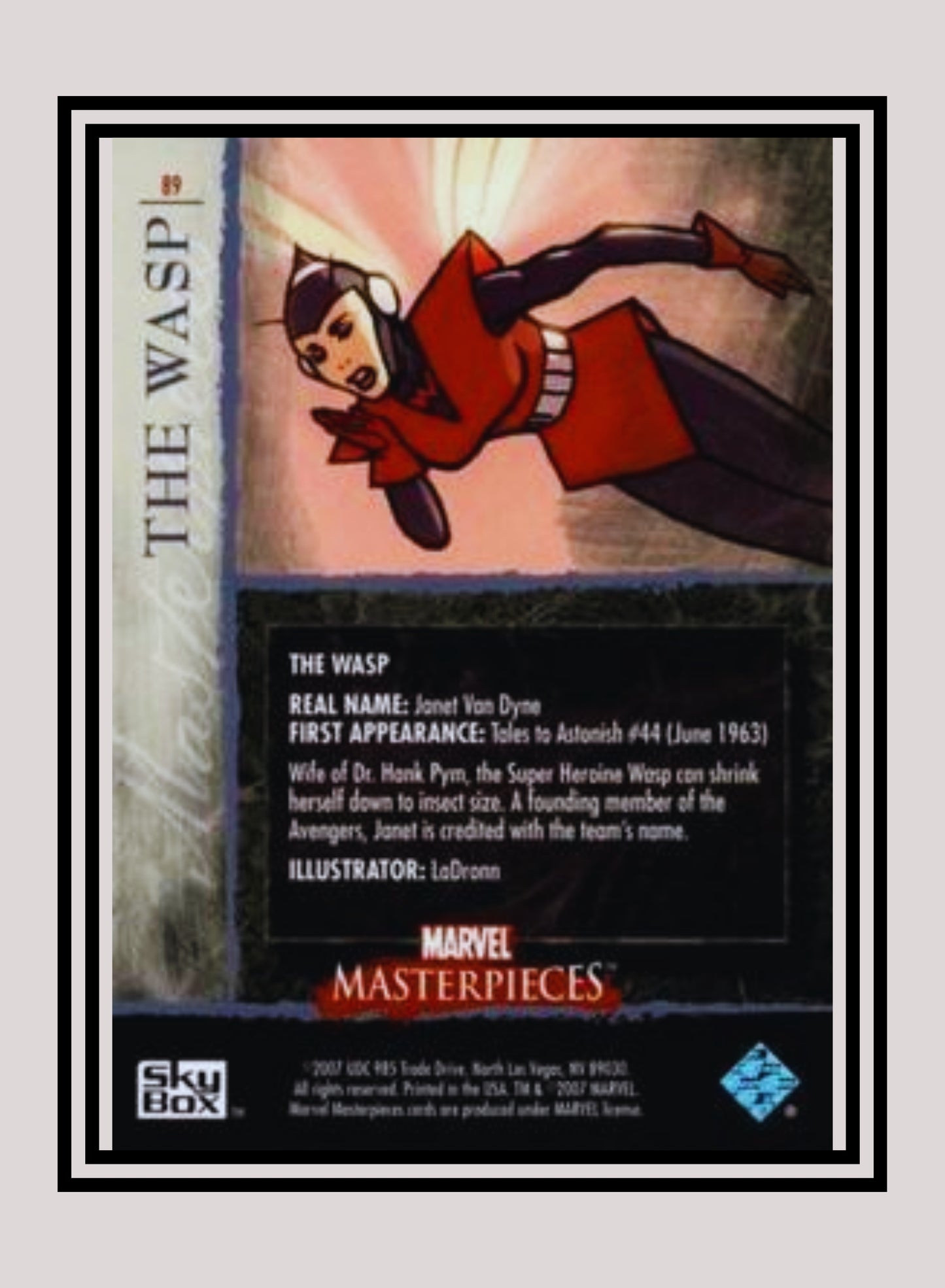 Marvel! 1x The Wasp - Base (#89 - 2007 Upper Deck Marvel Masterpieces)