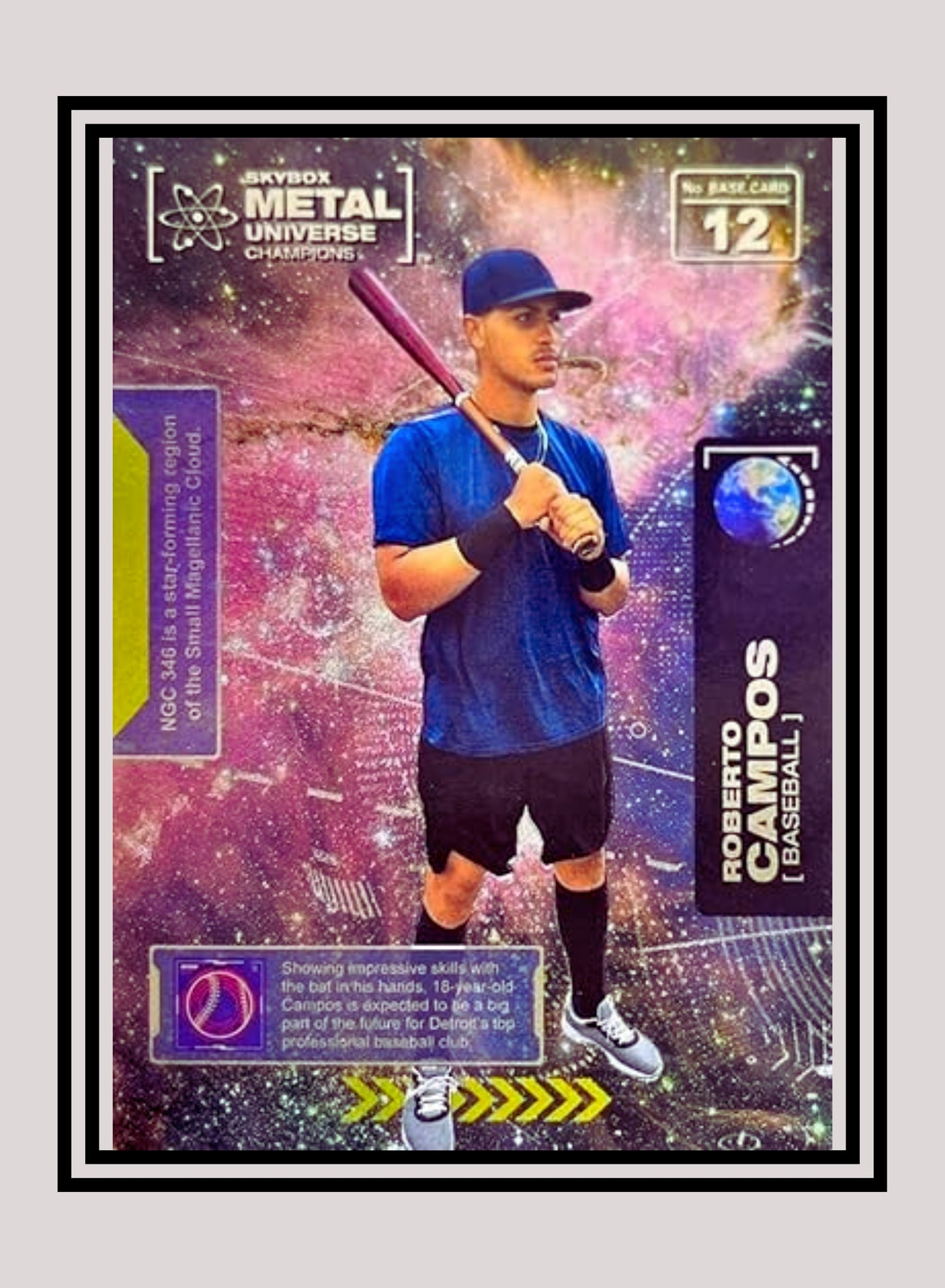 1x Roberto Campos Baseball RC - Base (#012 - 2021 Skybox Metal Universe Champions)