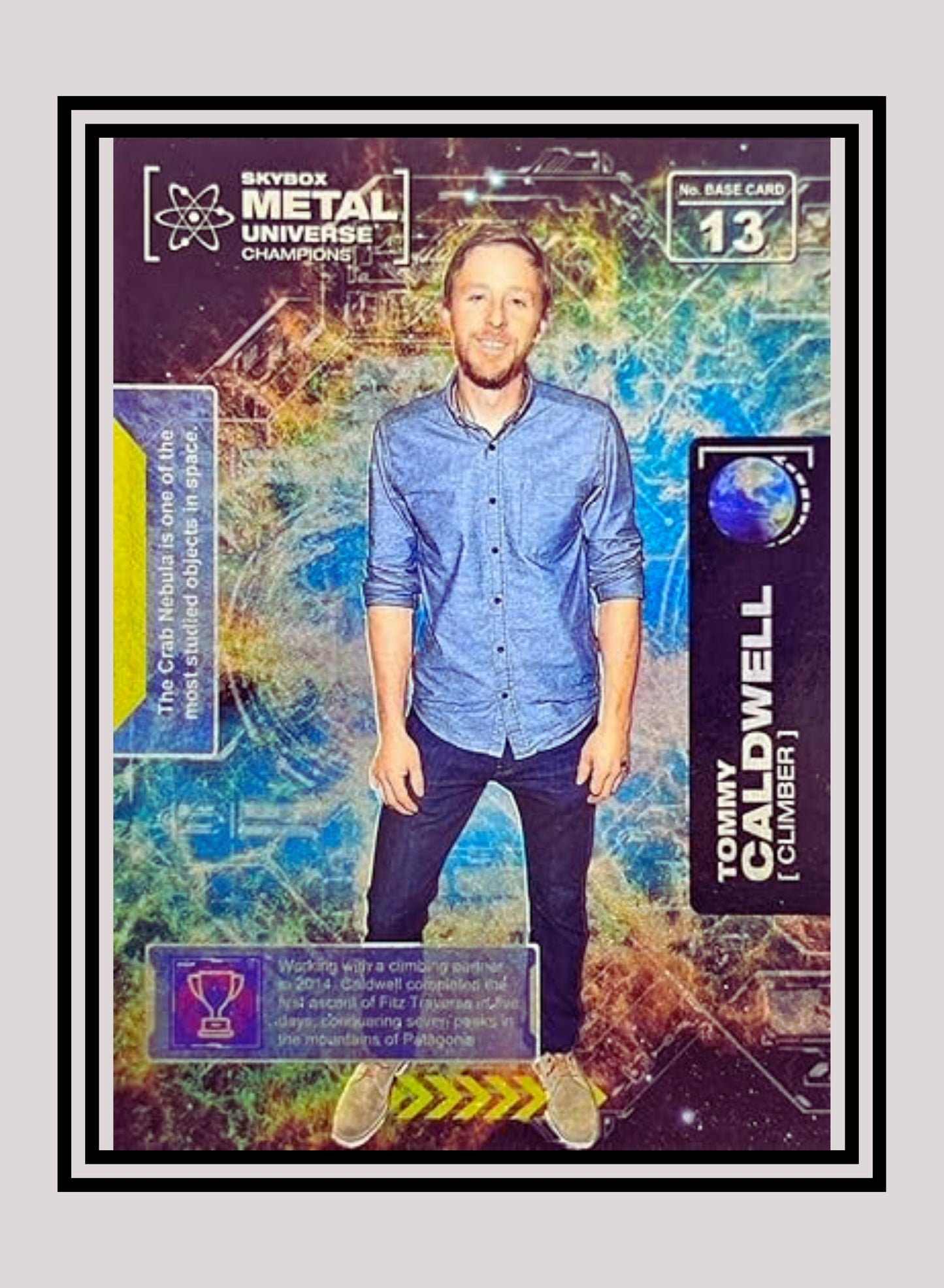 1x Tommy Caldwell Rock Climbing - Base (#013 - 2021 Skybox Metal Universe Champions)