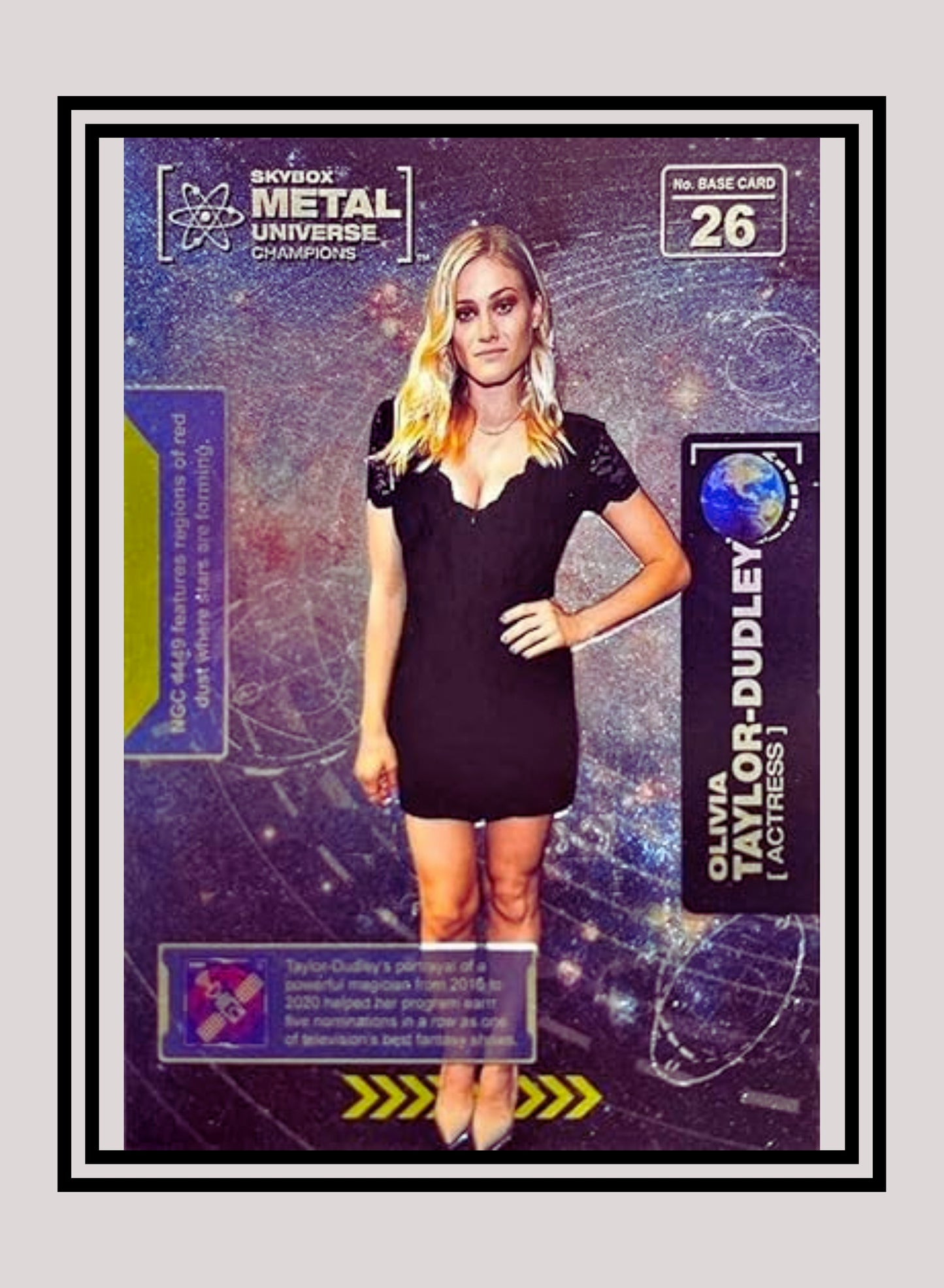 1x Olivia Taylor Dudley Actress - Base (#026 - 2021 Skybox Metal Universe Champions)