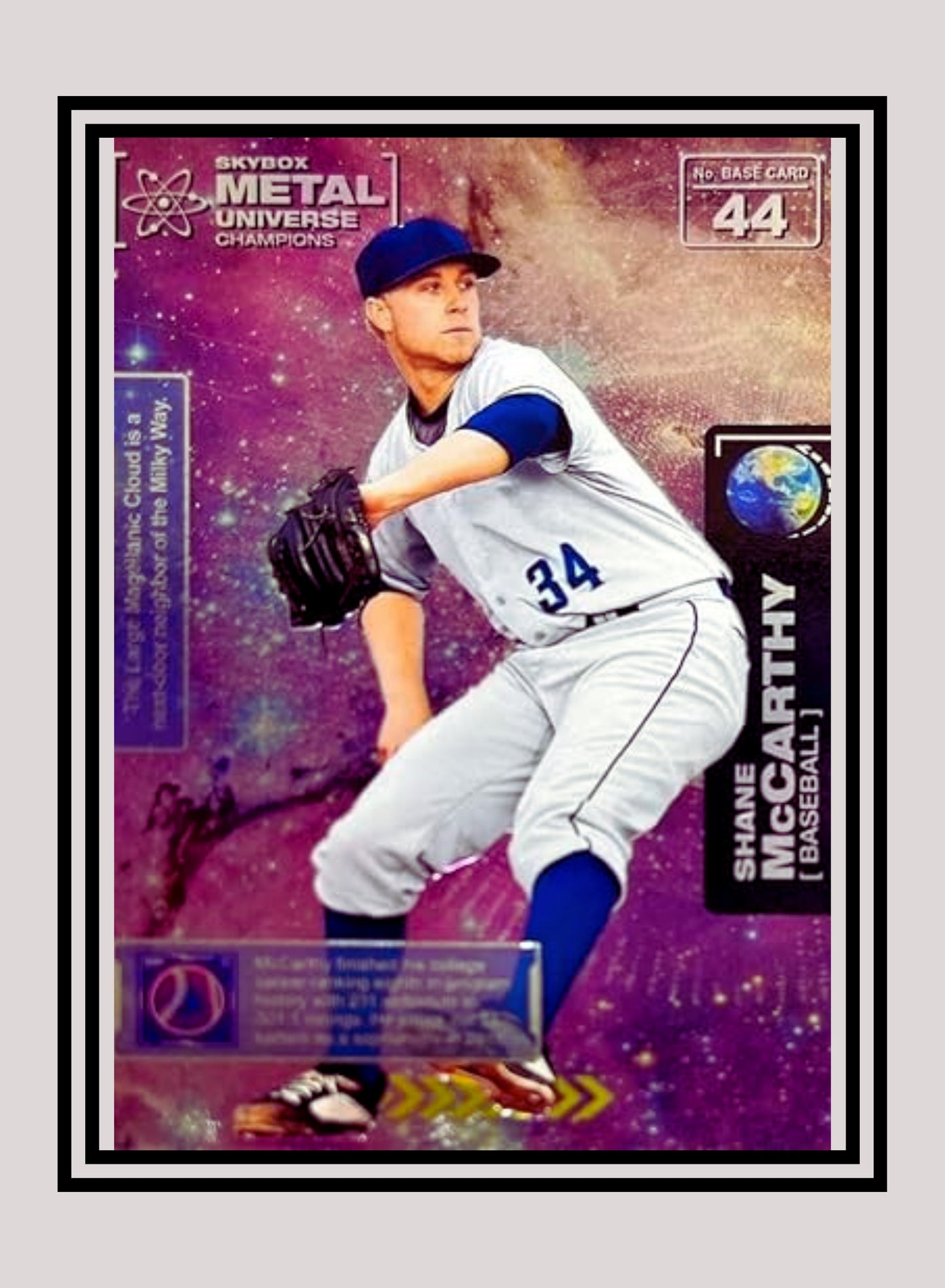 1x Shane McCarthy Baseball RC - Base (#044 - 2021 Skybox Metal Universe Champions)