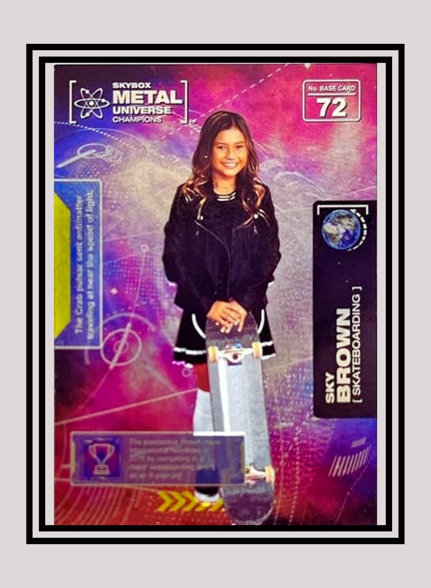 1x Sky Brown Skateboarding RC - Base (#072 - 2021 Skybox Metal Universe Champions)