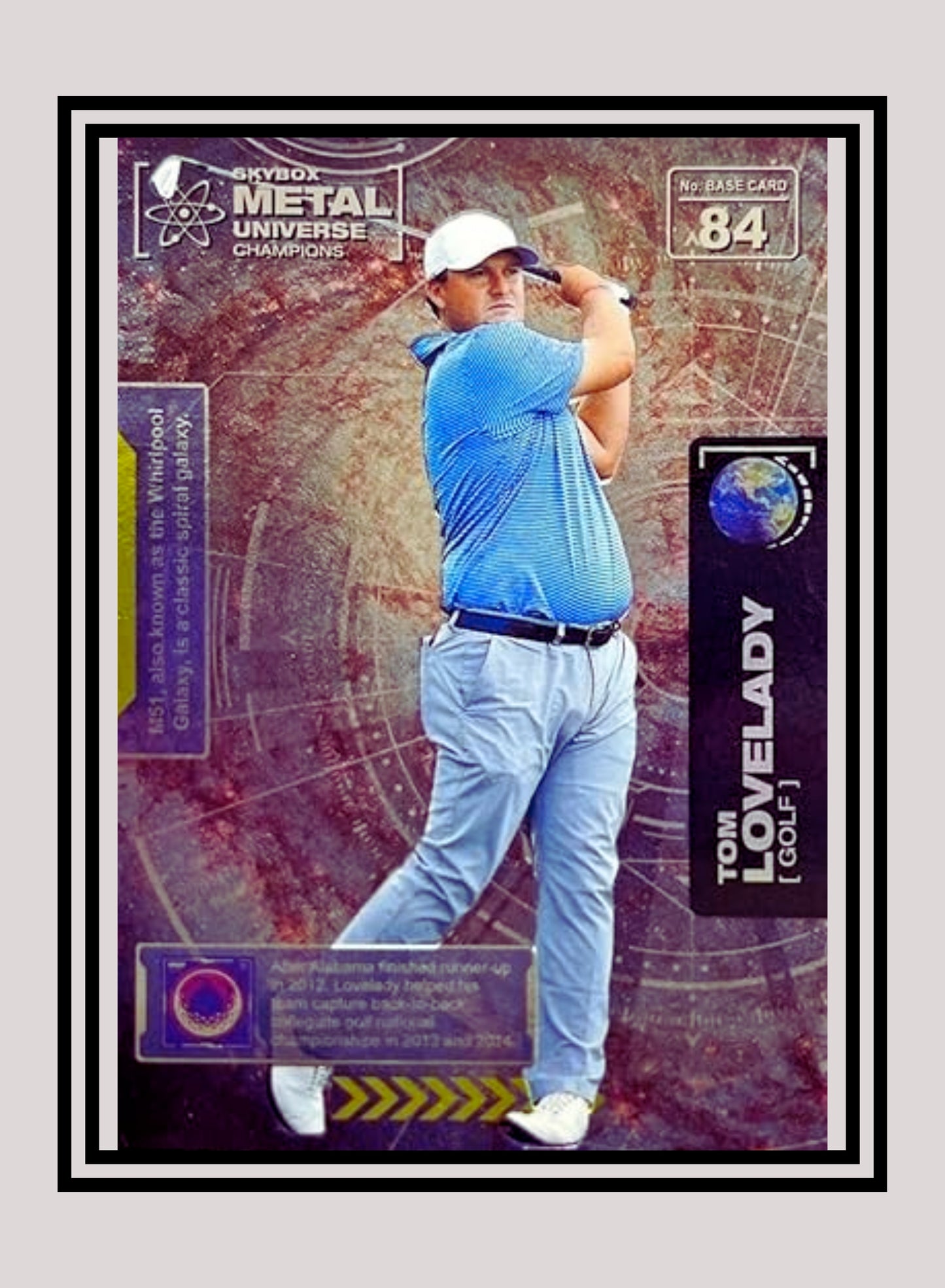 1x Tom Lovelady Golf - Base (#084 - 2021 Skybox Metal Universe Champions)