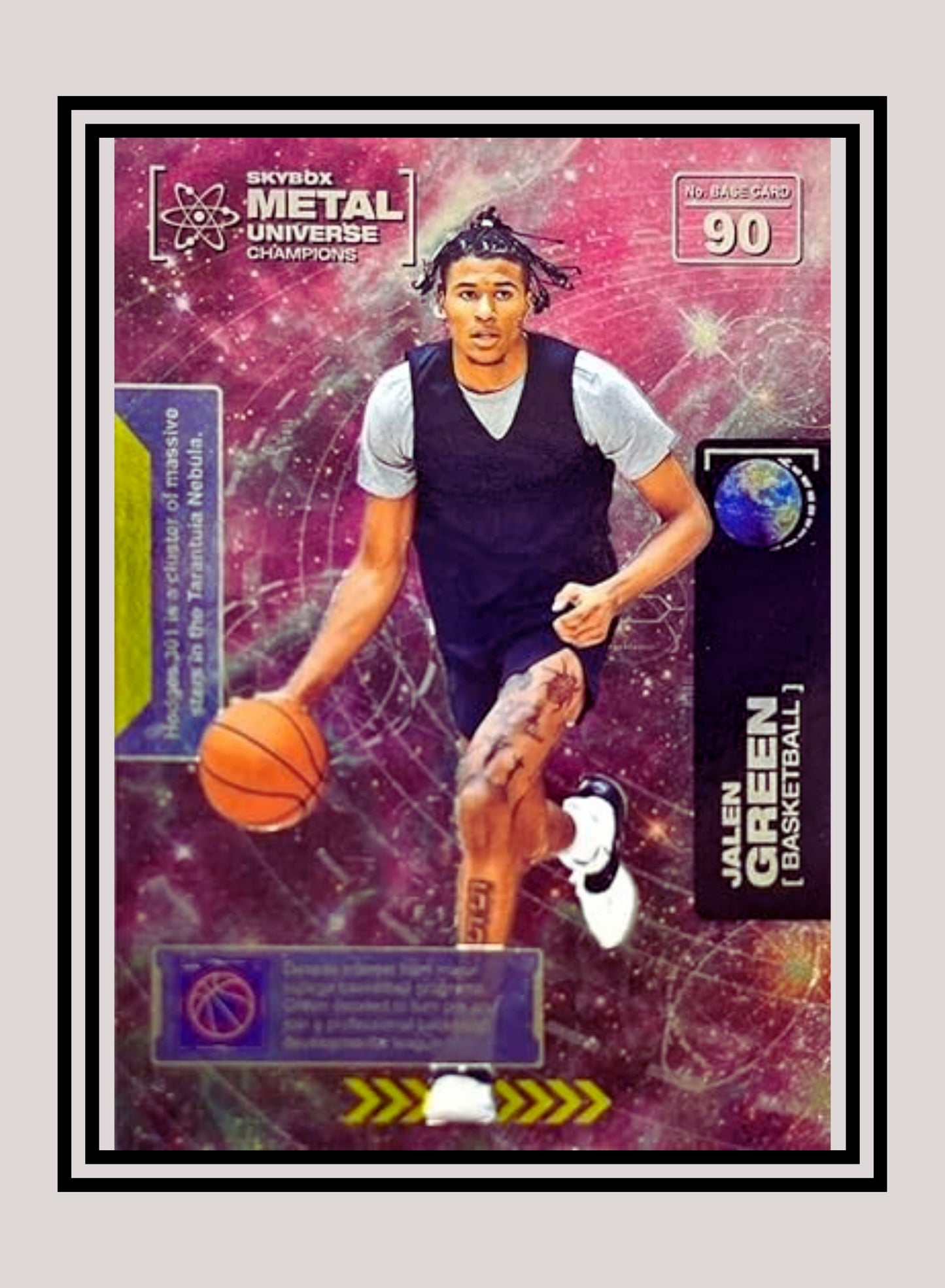 1x Jalen Green Basketball RC - Base (#090 - 2021 Skybox Metal Universe Champions)