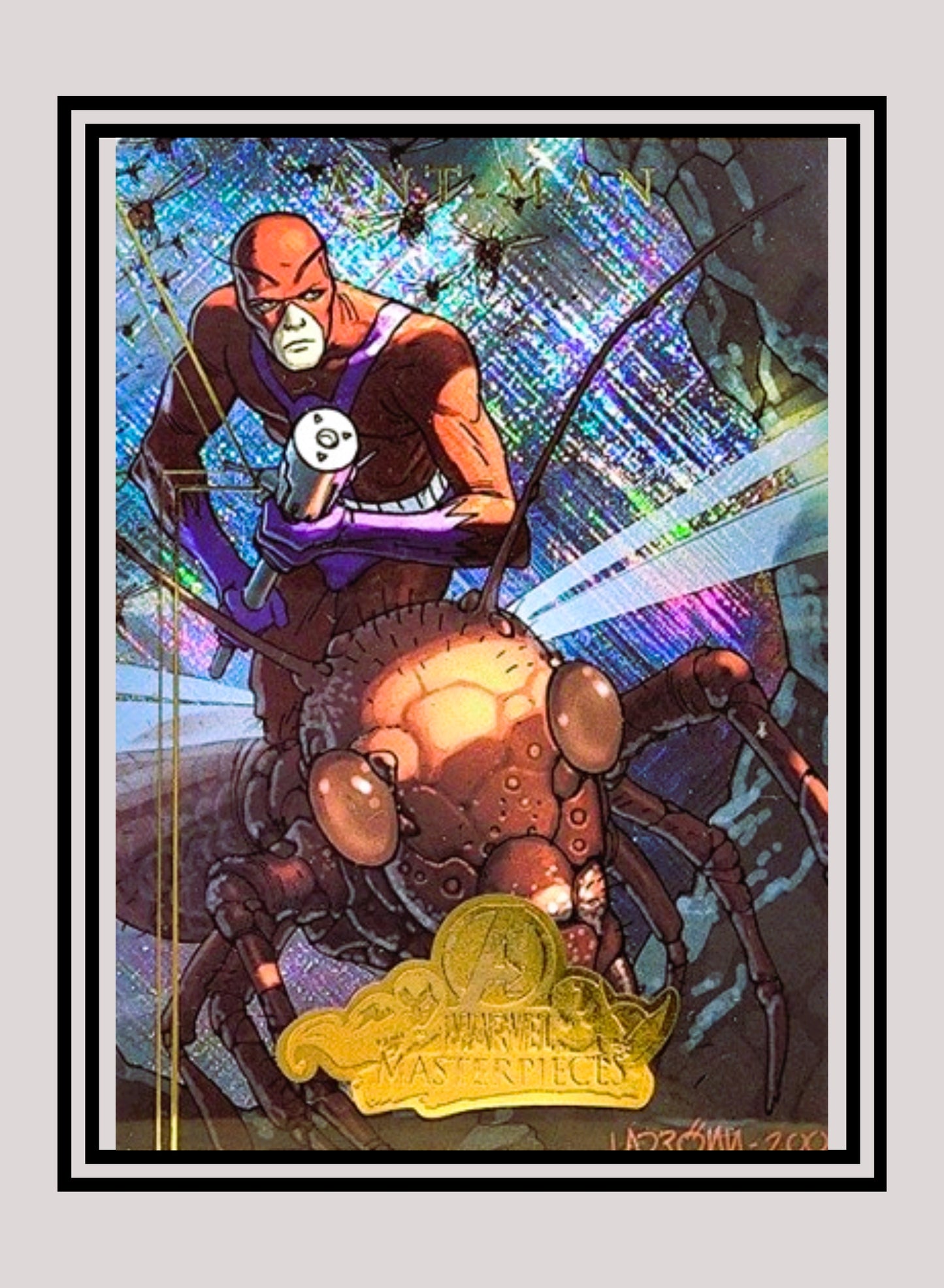 Marvel! 1x Ant-Man - Avengers Checklist Holo (A1 - 2008 Upper Deck Marvel Masterpieces Series 2)