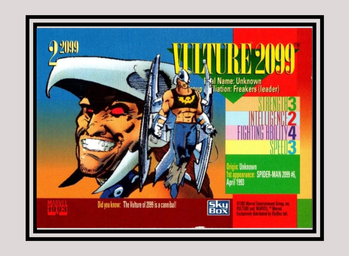 Marvel! 1x Vulture 2099 - Red Foil (#2 - 1993 Marvel Universe Series 4)