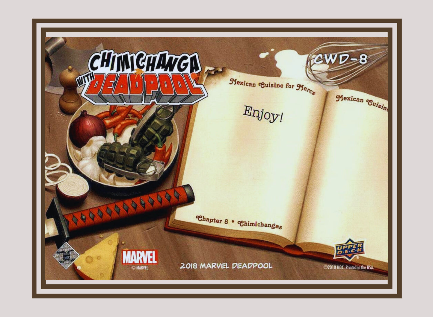 Marvel! 1x Step 8 - Insert (#CWD-8 - 2019 Upper Deck Deadpool)