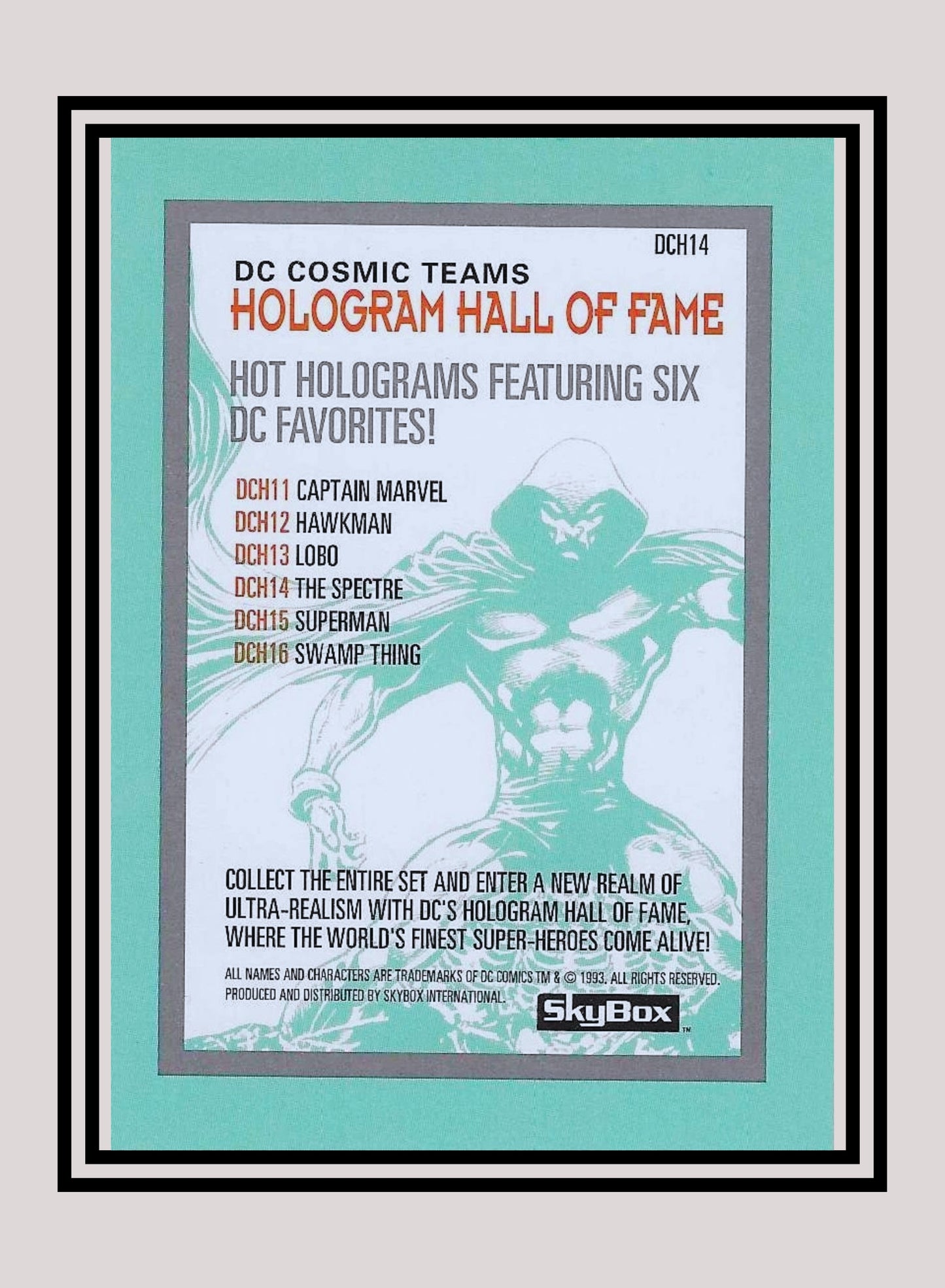 DC! 1x The Spectre - Hologram (DCH14 - 1993 Skybox DC Cosmic Teams)