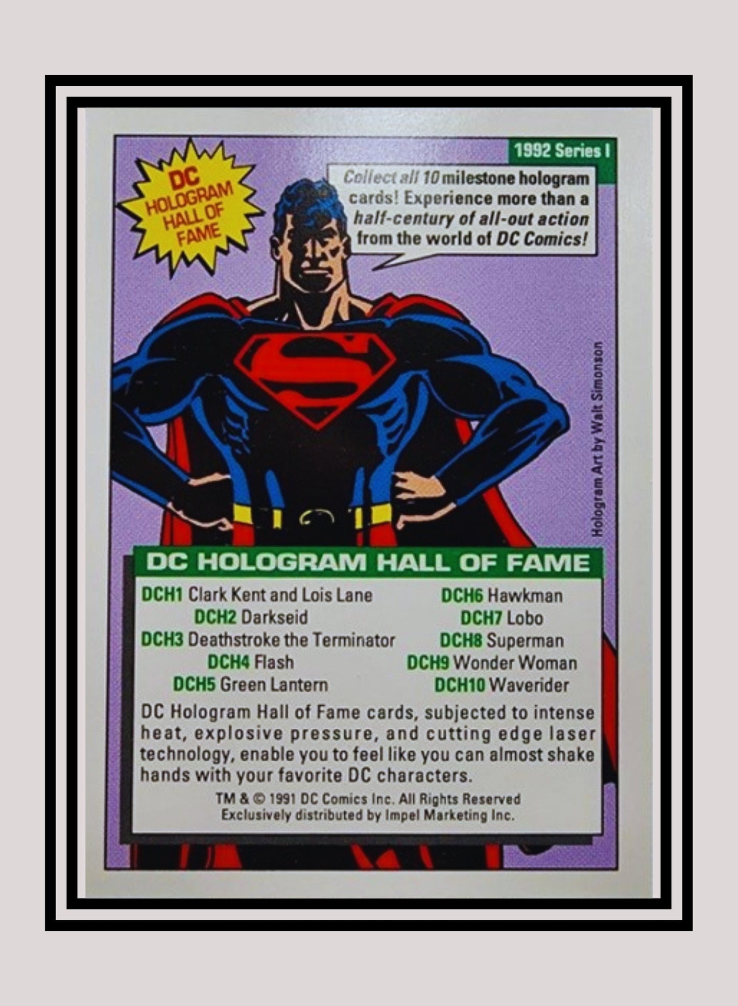 DC! 1x Flash - Hologram (DCH4 - 1991 Impel DC Cosmic Cards)