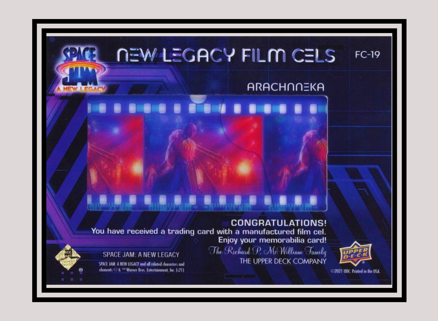 1x Arachnneka - Film Cels (FC-19 - 2021 Upper Deck Space Jam: A New Legacy)