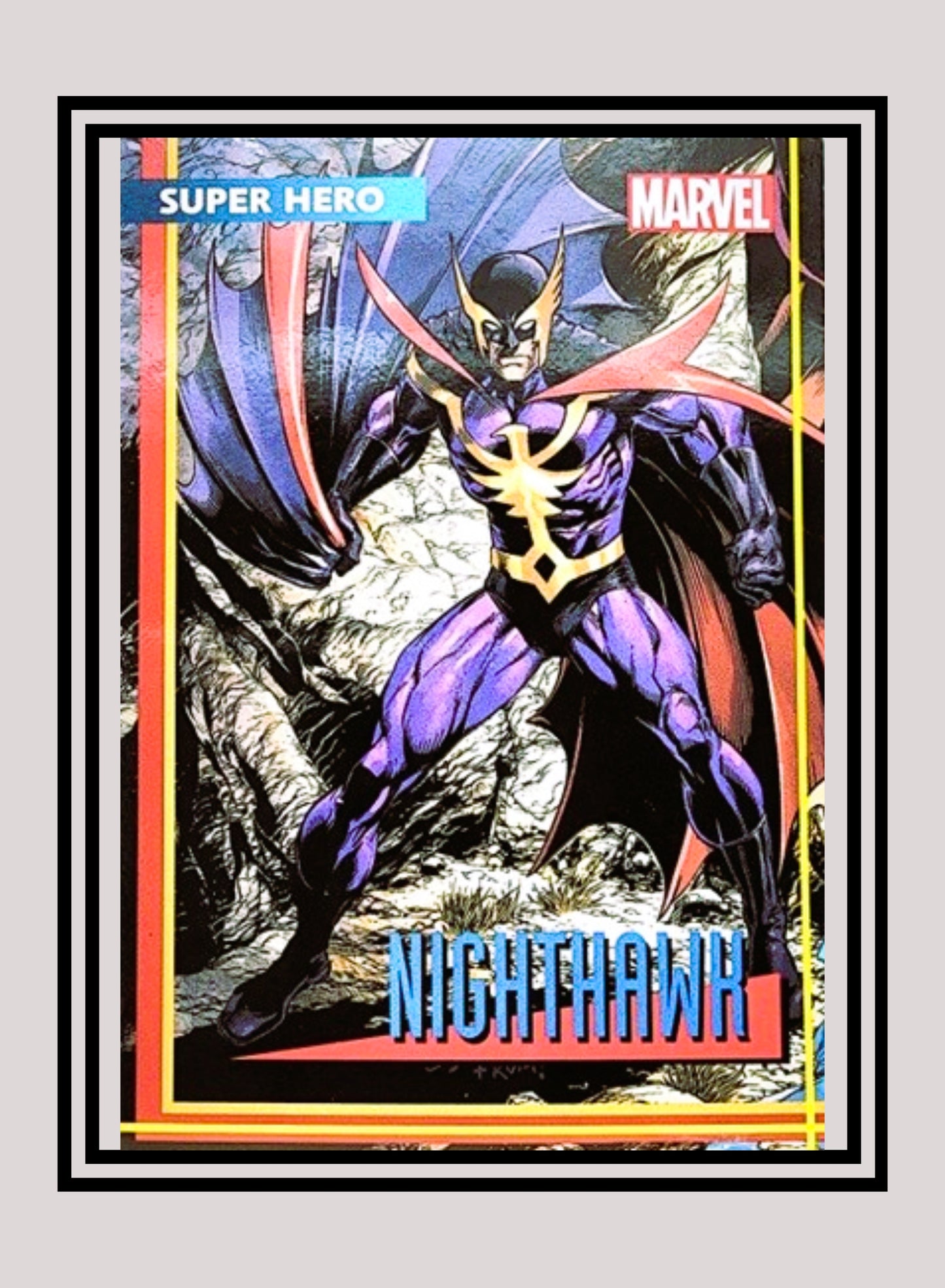 Marvel! 1x Nighthawk - Base (#07 - 2021 Marvel Heroes Reborn)