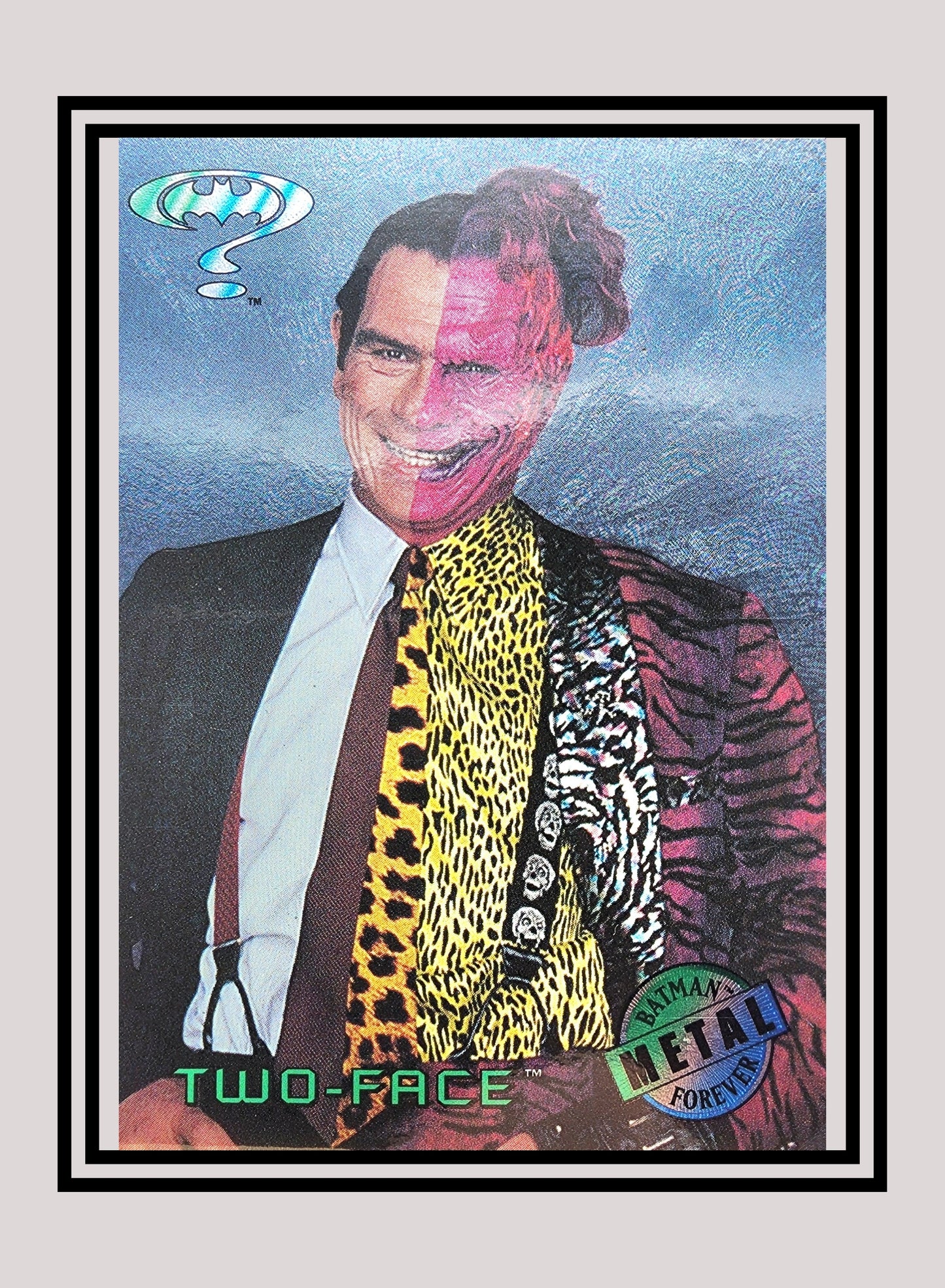 DC! 1x Two-Face - Movie Preview (#1 - 1995 Fleer Batman Forever Metal)