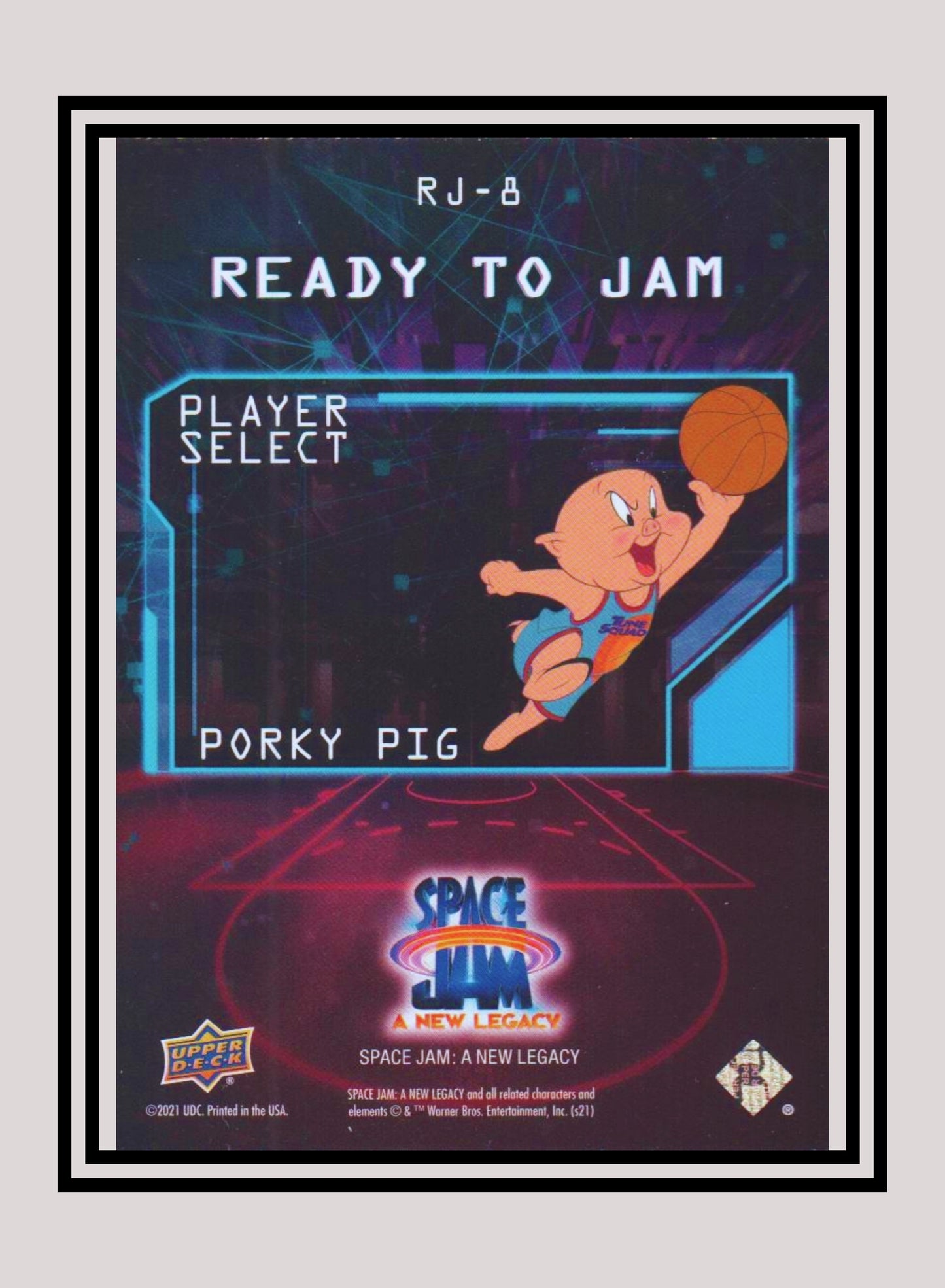 1x Porky Pig - Foil (RJ-8 - 2021 Upper Deck Space Jam: A New Legacy)