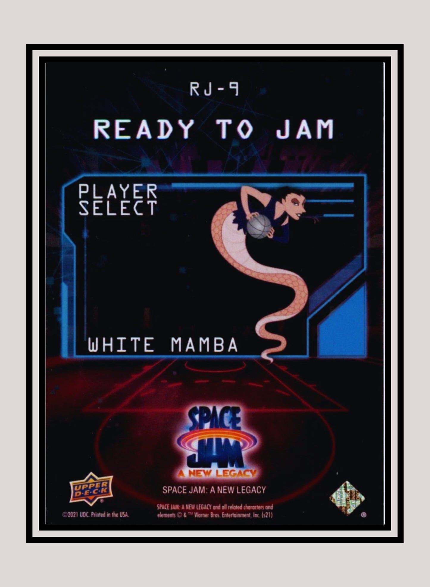 1x White Mamba - Foil (RJ-9 - 2021 Upper Deck Space Jam: A New Legacy)