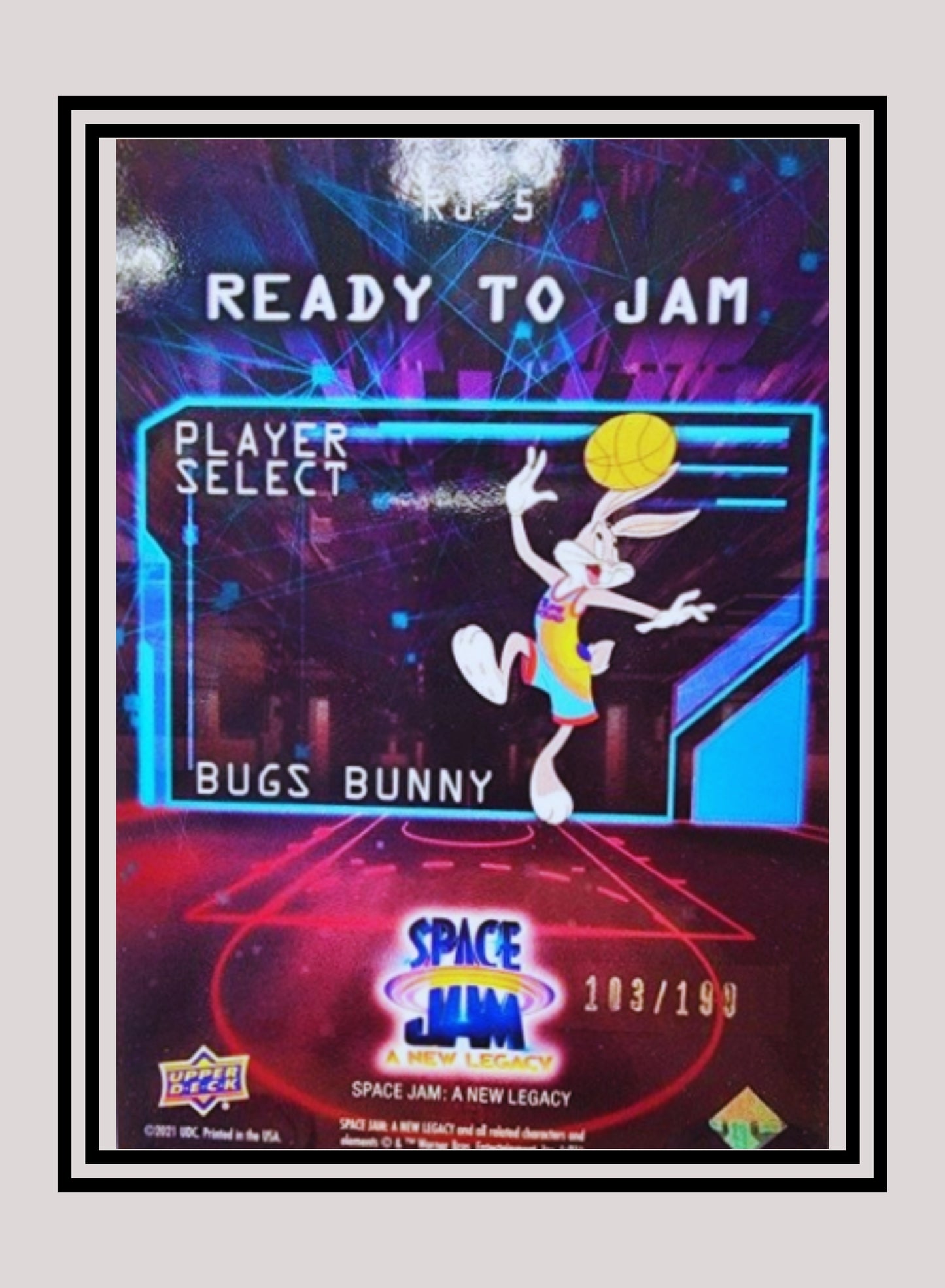 1x Bugs Bunny - Purple Foil 103/199 (RJ-5 - 2021 Upper Deck Space Jam: A New Legacy)