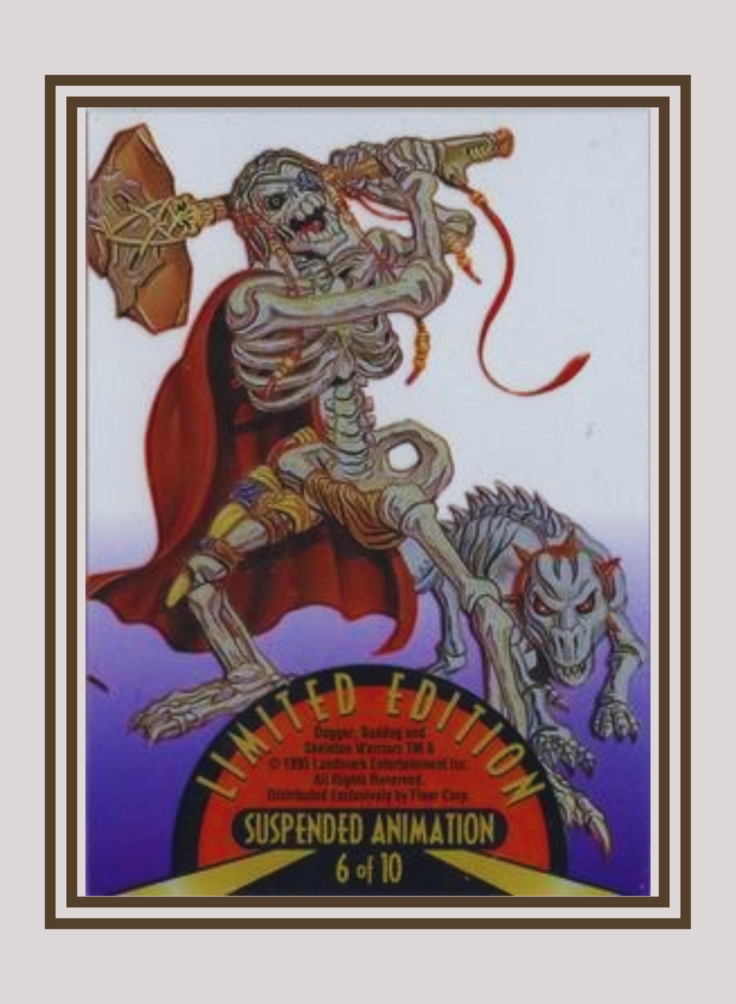 1x Dagger & Baddog - Suspended Animation (#06 - 1995 Fleer Ultra Skeleton Warriors)