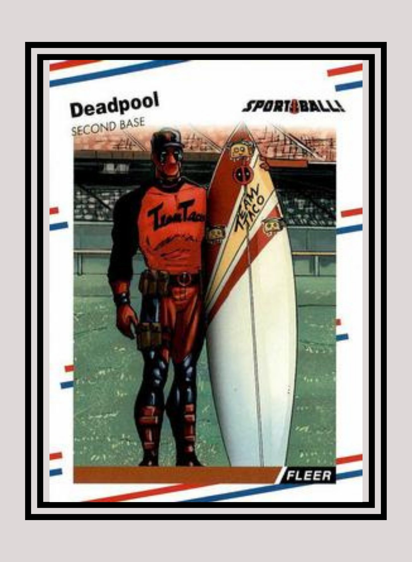 Marvel! 1x 1988 Fleer Baseball - Insert (#SB11 - 2019 Upper Deck Deadpool)