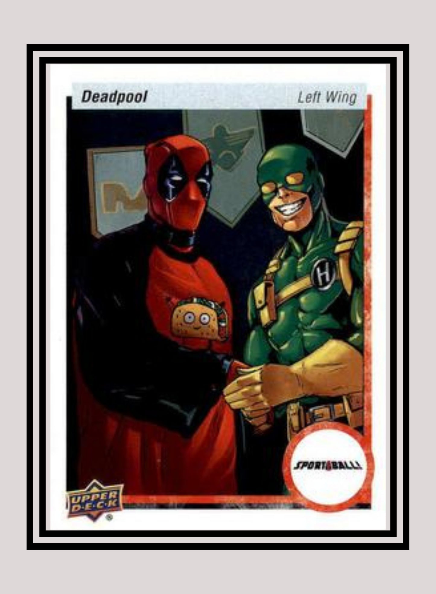 Marvel! 1x 1990-1991 Upper Deck Hockey - Insert (#SB6 - 2019 Upper Deck Deadpool)