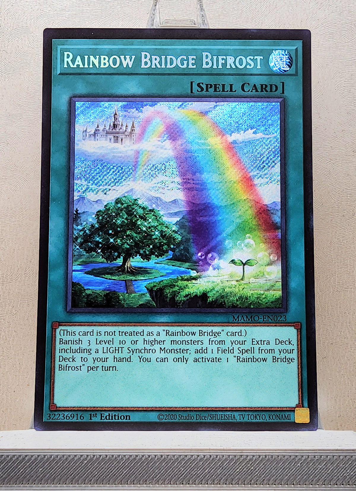 Yugioh! 1x Rainbow Bridge Bifrost (MAMO - Secret Rare) 1st Edition