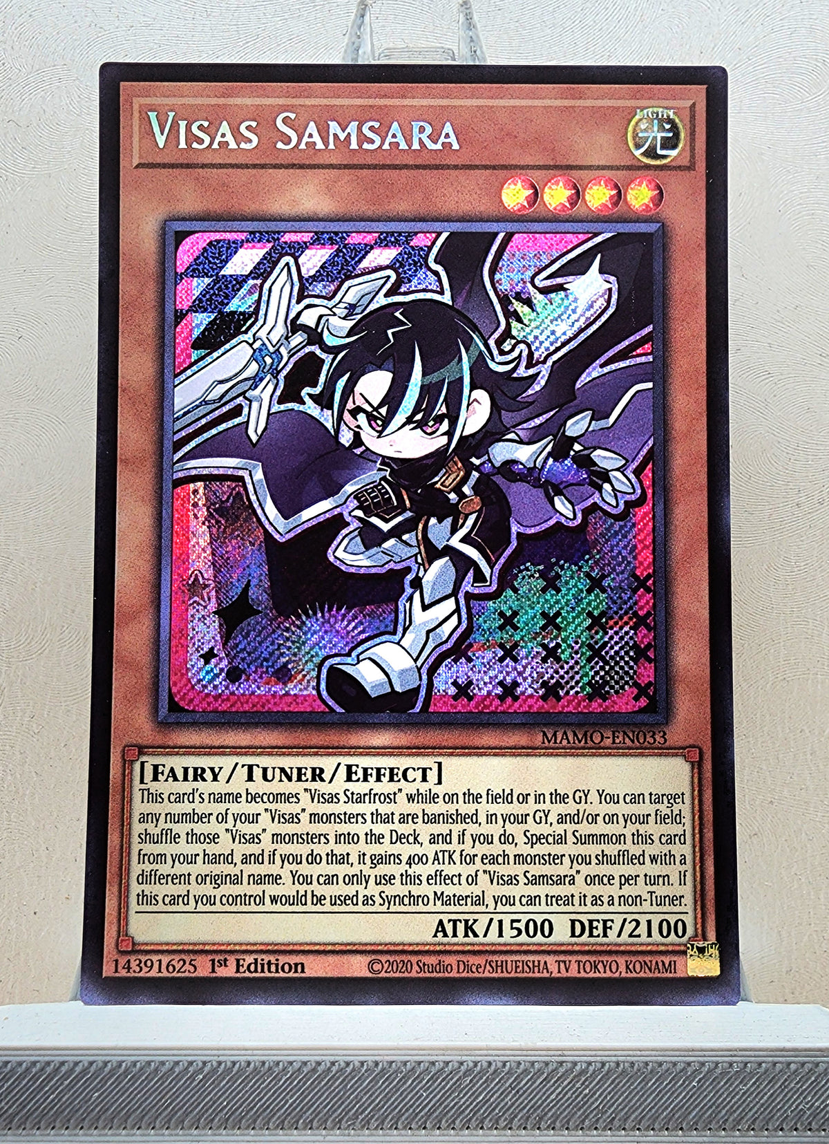 Yugioh! 1x Visas Samsara Chibi Artwork (MAMO - Secret Rare) 1st Edition
