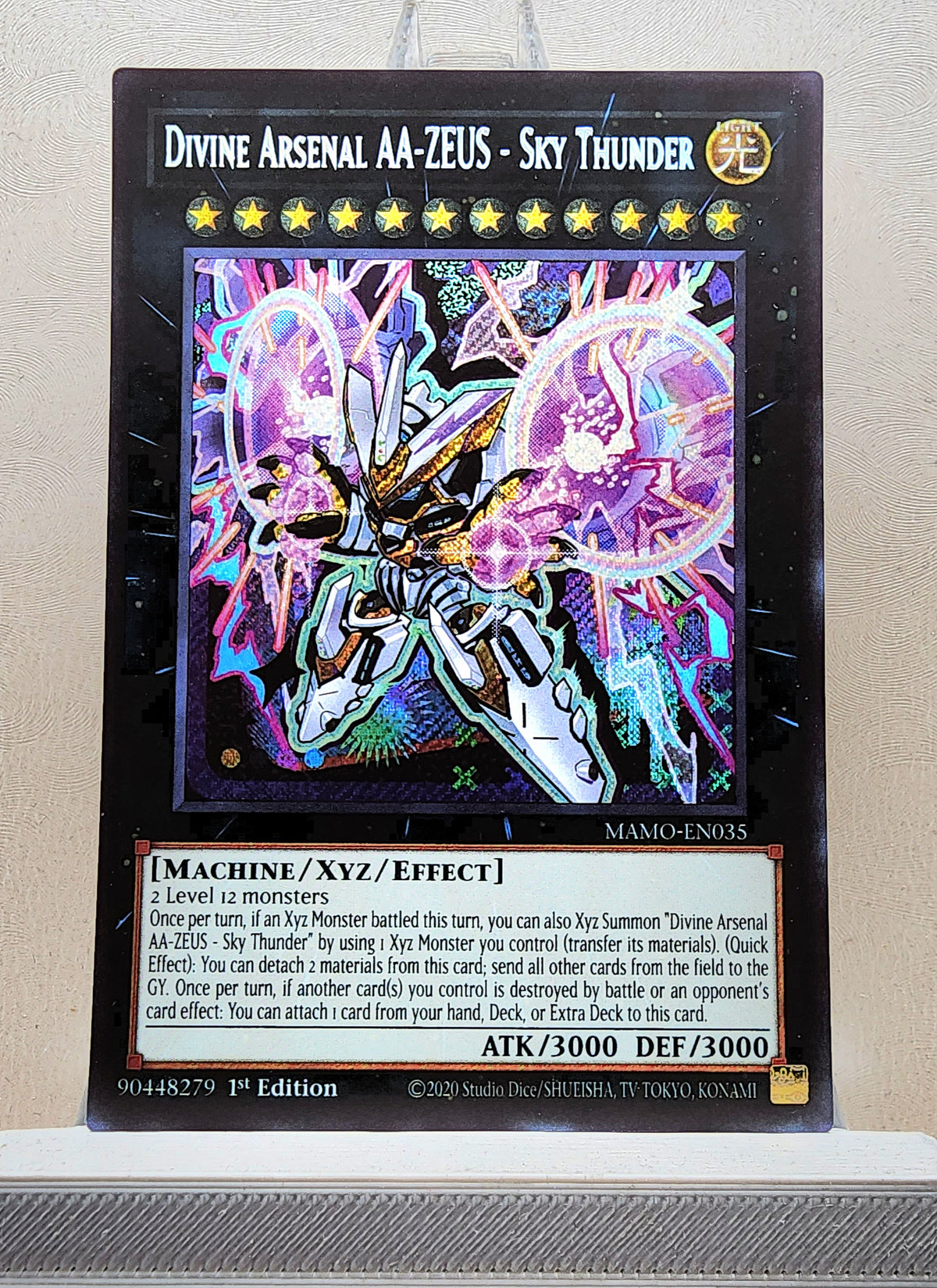 Yugioh! 1x Divine Arsenal AA-ZEUS - Sky Thunder Chibi Artwork (MAMO - Secret Rare) 1st Edition