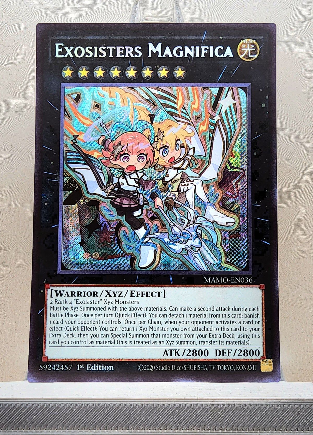 Yugioh! 1x Exosisters Magnifica Chibi Artwork (MAMO - Secret Rare) 1st Edition