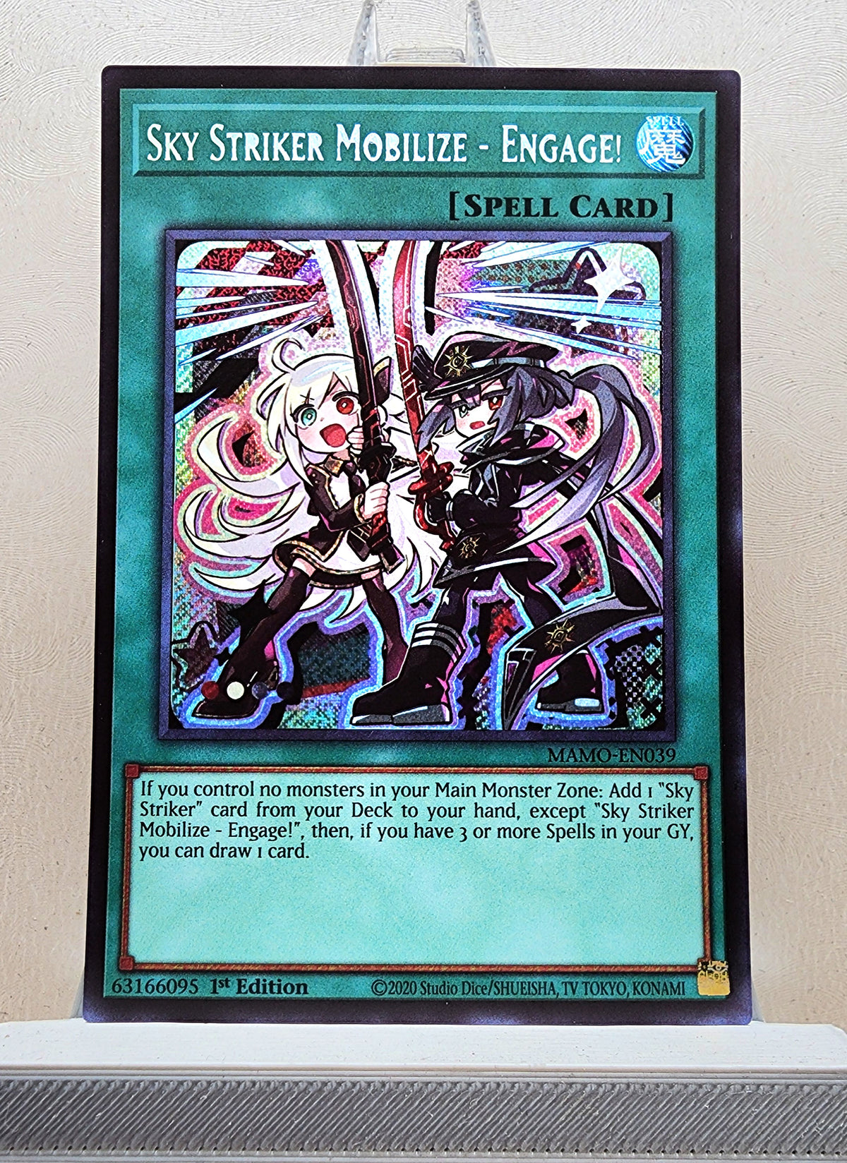 Yugioh! 1x Sky Striker Mobilize - Engage Chibi Artwork (MAMO - Secret Rare) 1st Edition