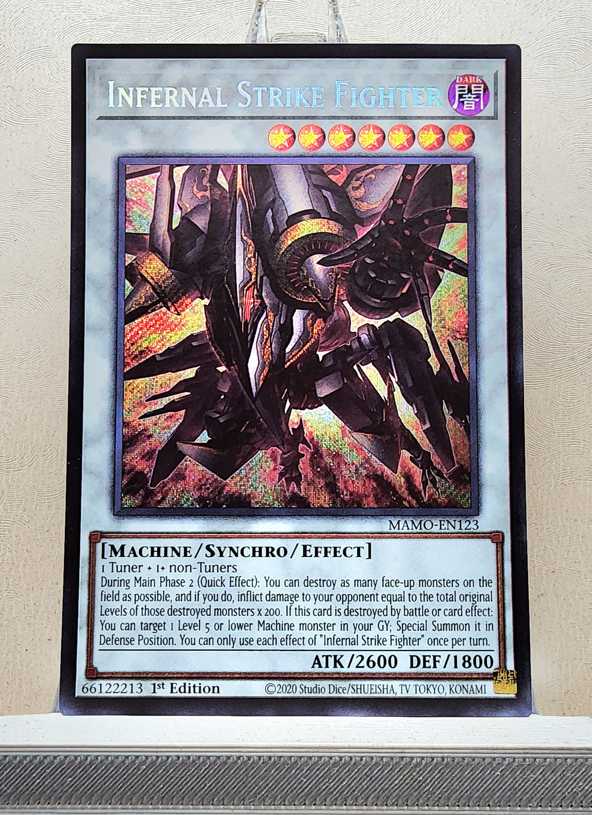 Yugioh! 1x Infernal Strike Fighter (MAMO - Secret Rare) 1st Edition