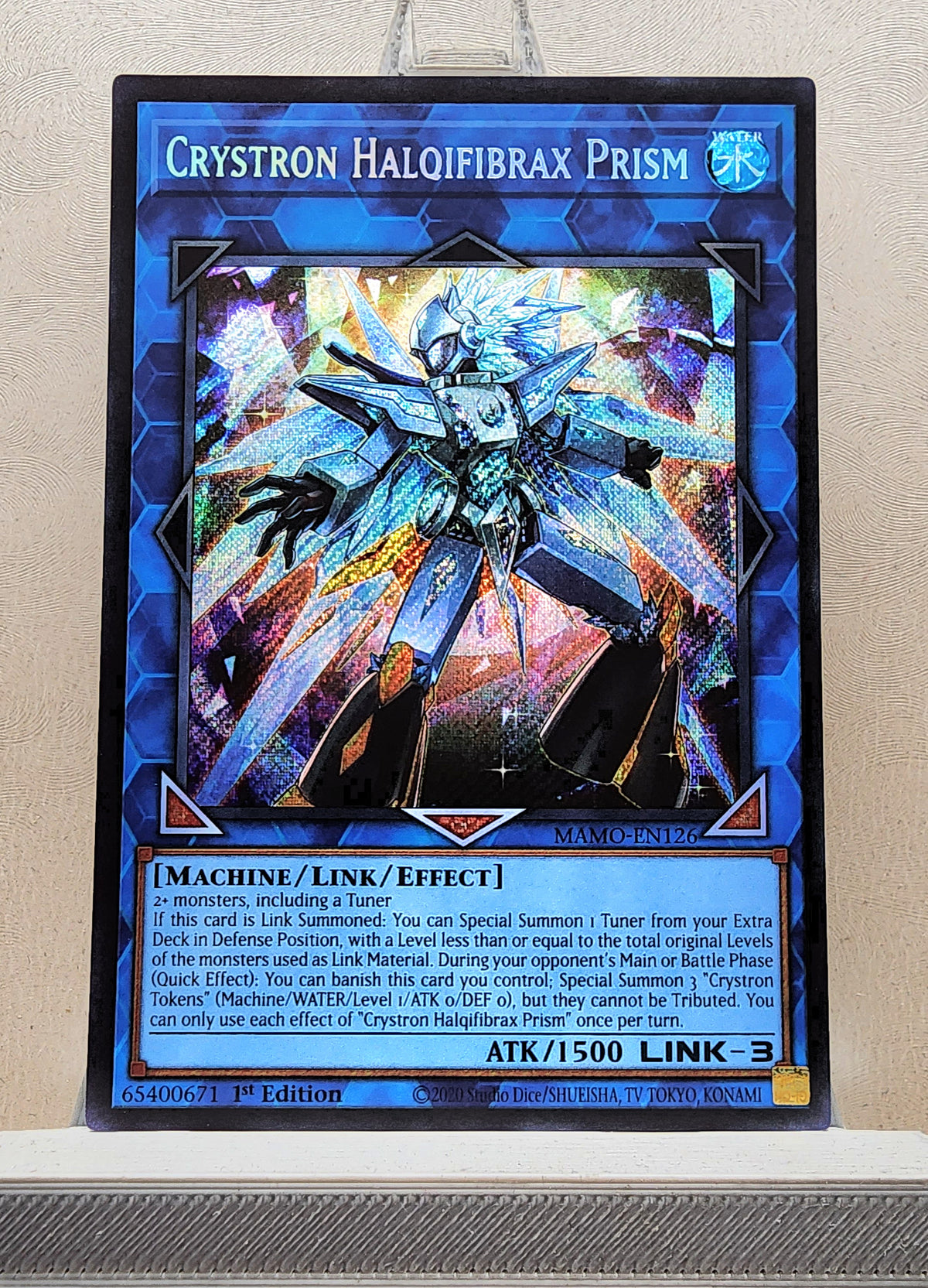 Yugioh! 1x Crystron Halqifibrax Prism (MAMO - Secret Rare) 1st Edition