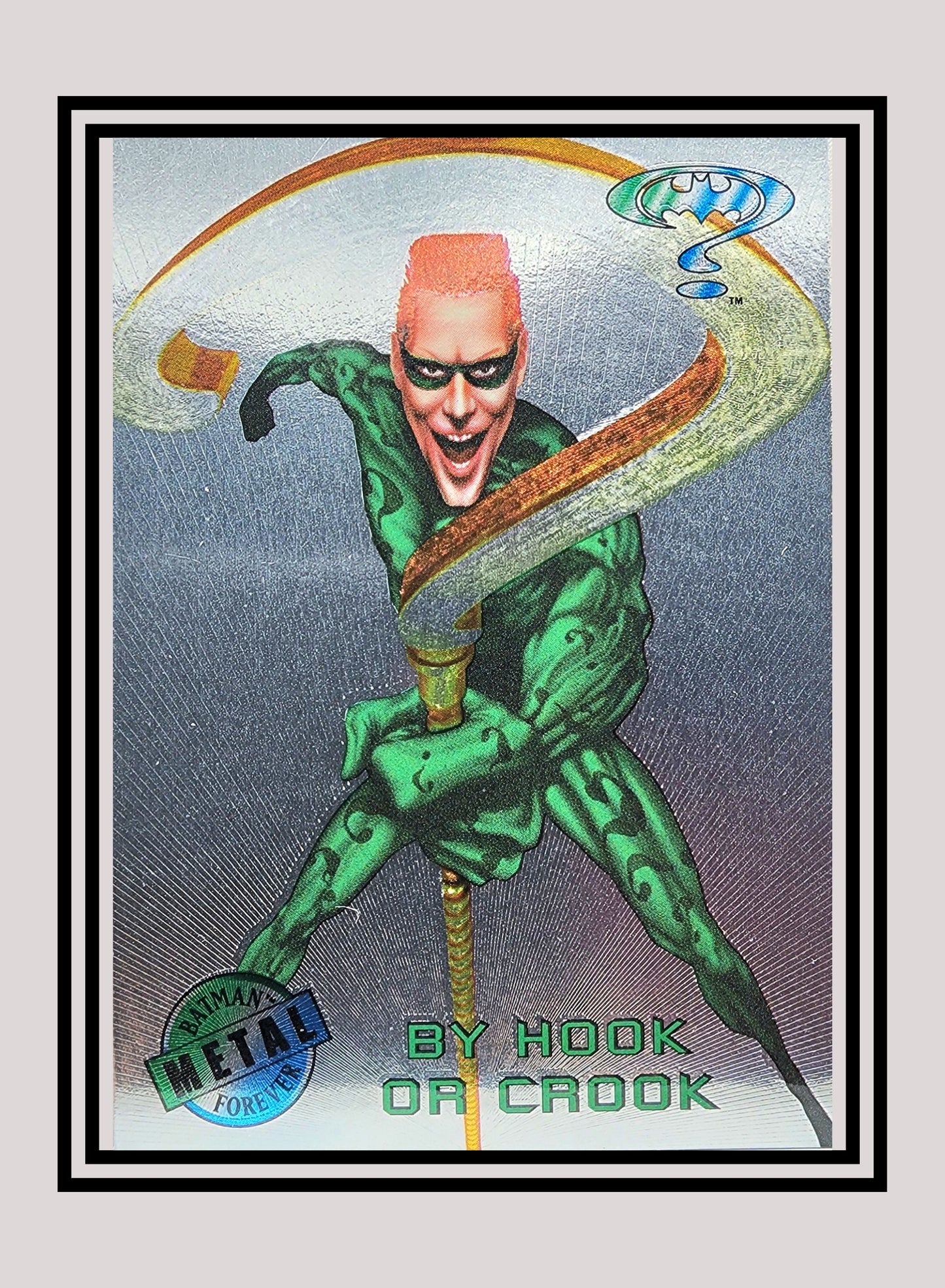 DC! 1x By Hook or Crook - Silver Flasher (#005 - 1995 Fleer Batman Forever Metal)