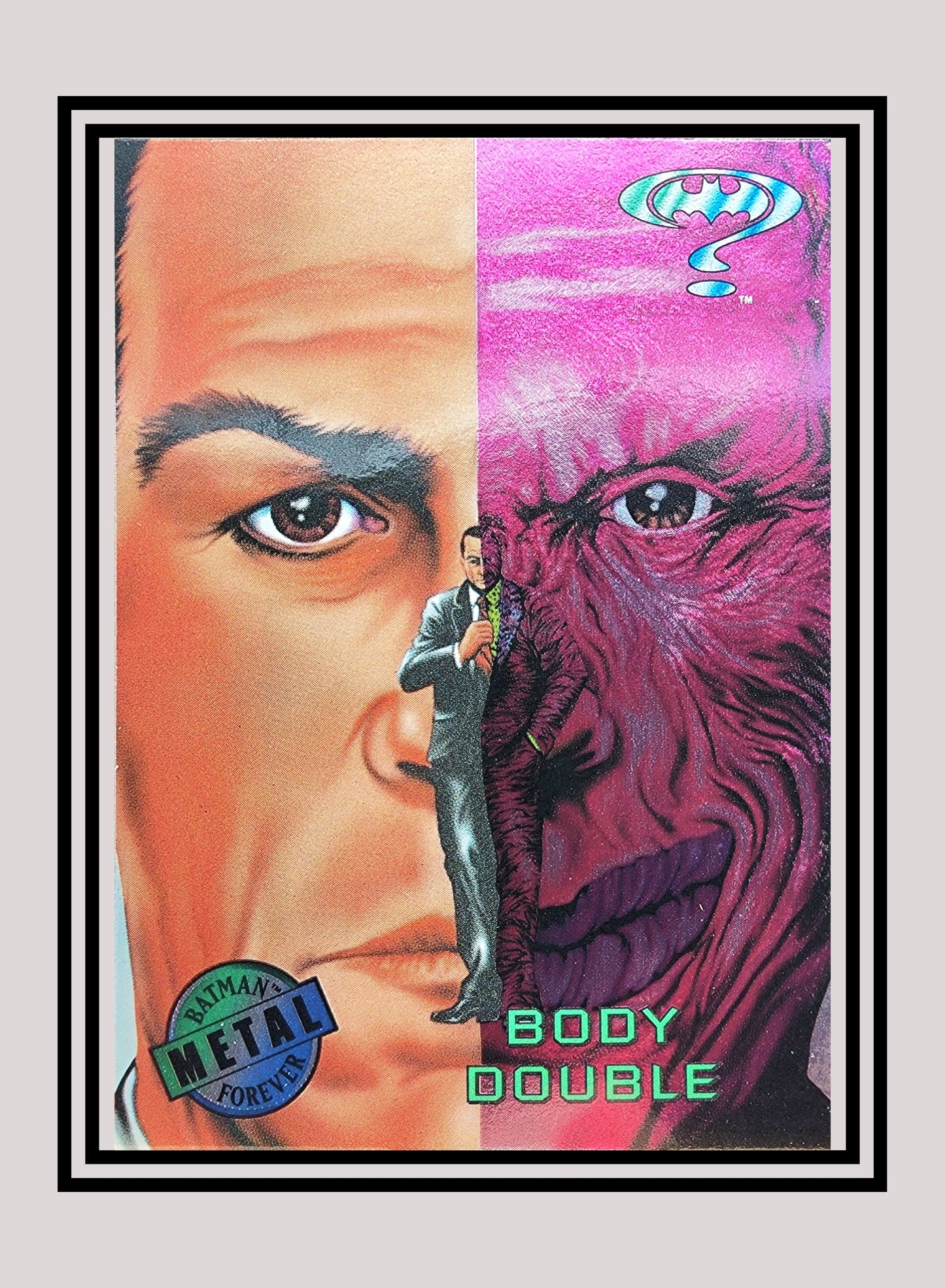 DC! 1x Body Double - Silver Flasher (#059 - 1995 Fleer Batman Forever Metal)