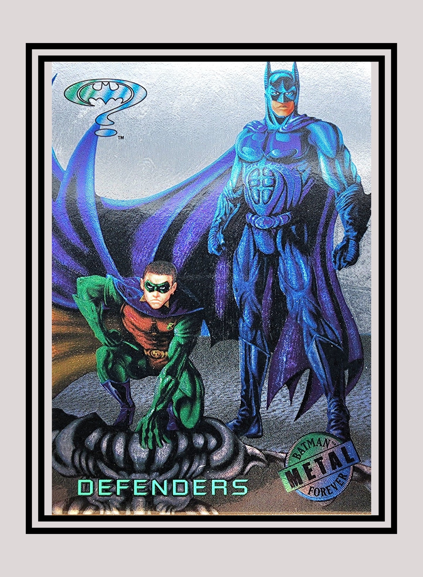 DC! 1x Defenders - Silver Flasher (#095 - 1995 Fleer Batman Forever Metal)