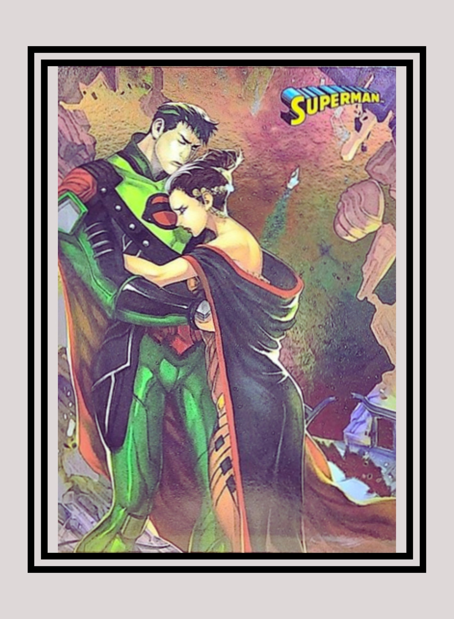 DC! 1x Jor El & Lara - Foil (#50 - 2013 Cryptozoic DC Superman)