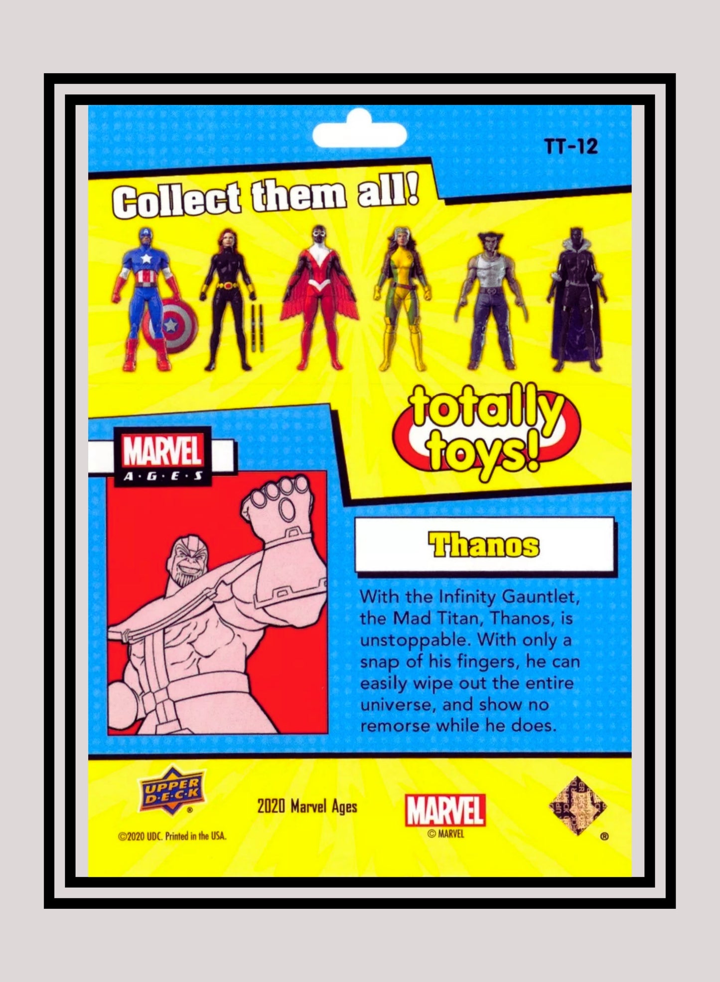 Marvel! 1x Thanos - Inserts (TT-12 - 2020 Upper Deck Marvel Ages)