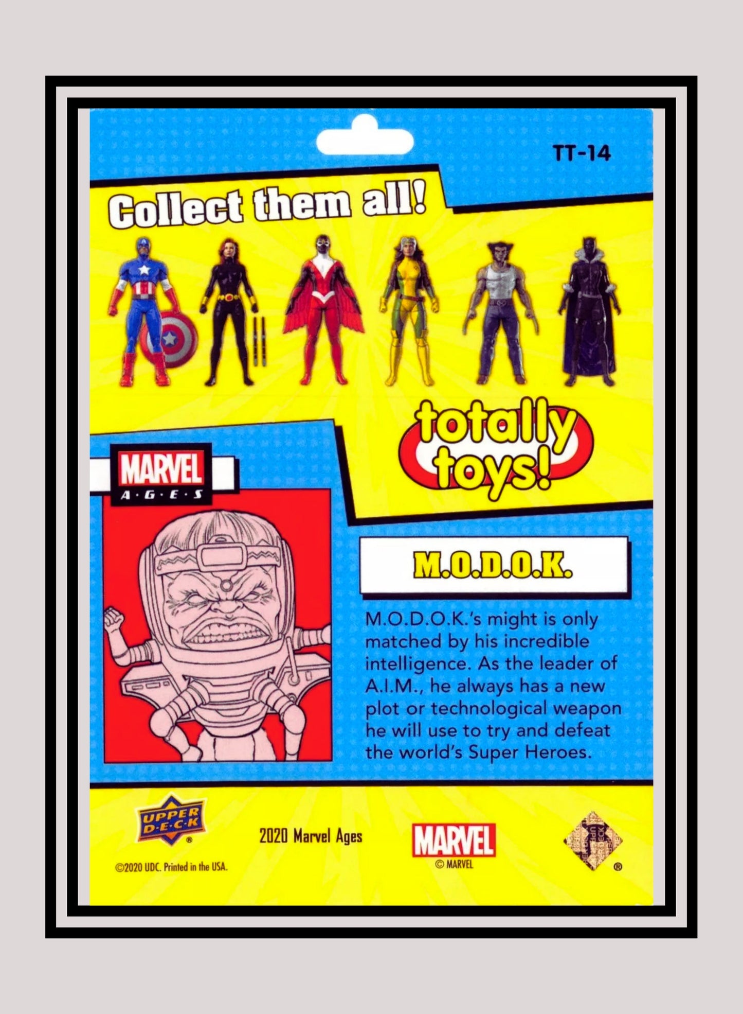 Marvel! 1x M.O.D.O.K. - Inserts (TT-14 - 2020 Upper Deck Marvel Ages)