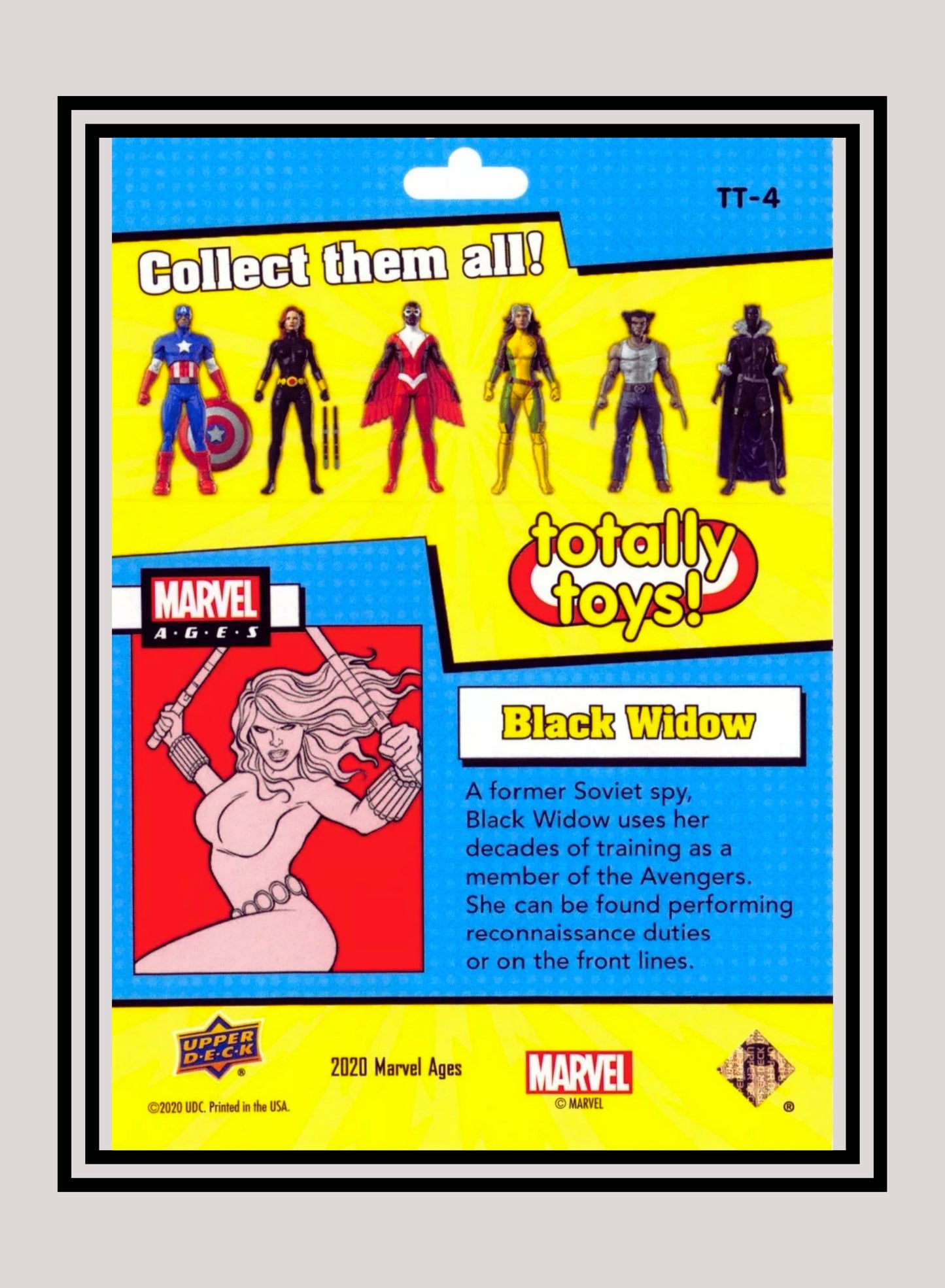 Marvel! 1x Black Widow - Inserts (TT-4 - 2020 Upper Deck Marvel Ages)