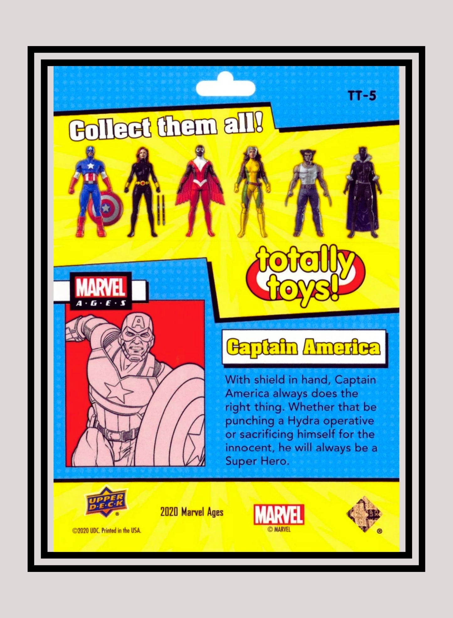 Marvel! 1x Captain America - Inserts (TT-5 - 2020 Upper Deck Marvel Ages)