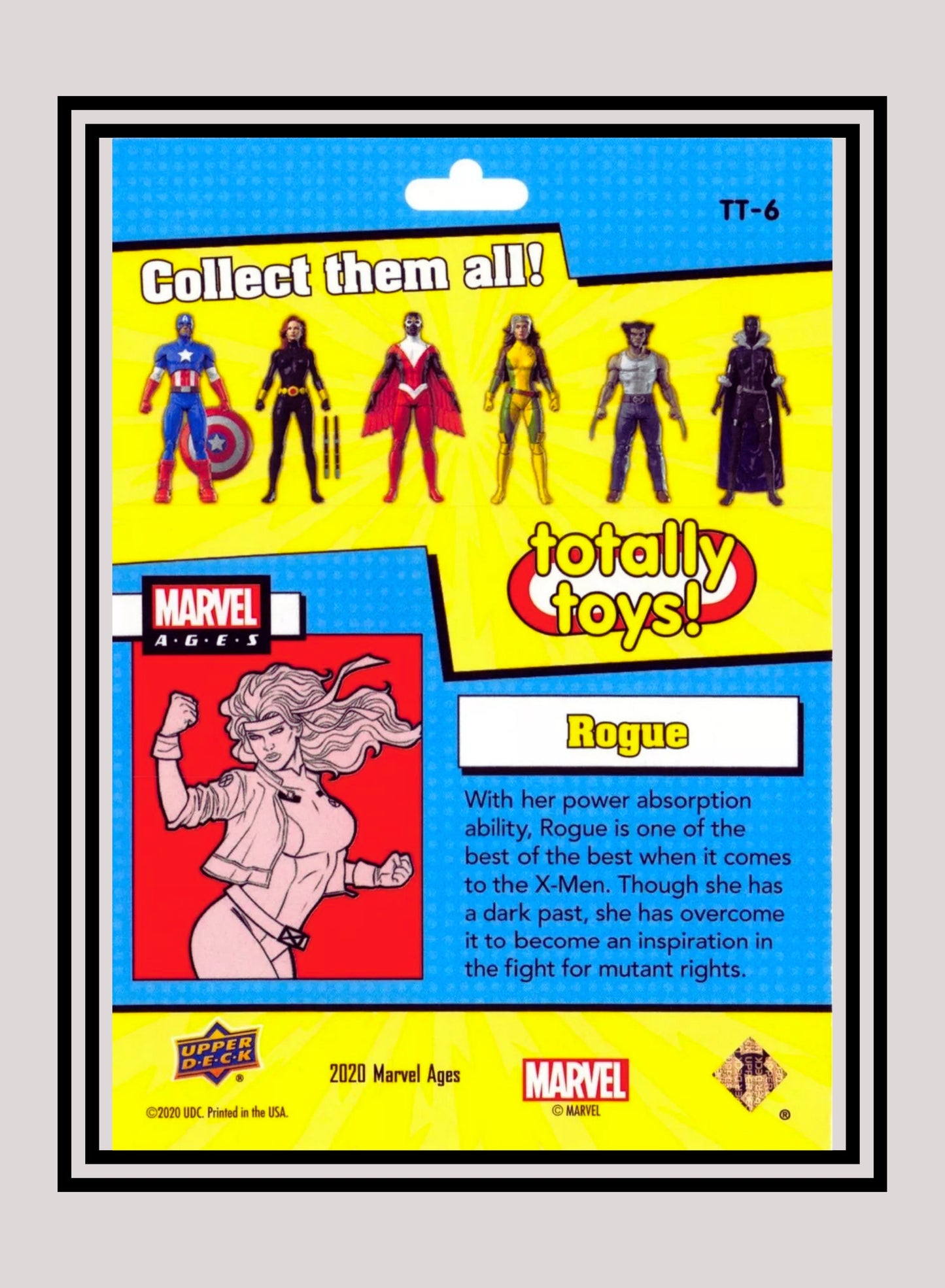 Marvel! 1x Rogue - Inserts (TT-6 - 2020 Upper Deck Marvel Ages)