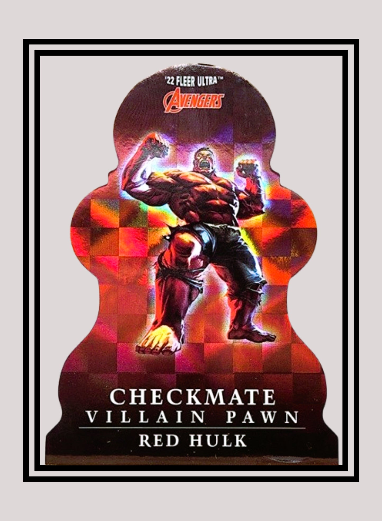 Marvel! 1x Red Hulk - Checkmate Holofoil (#CP-21 - 2022 Fleer Ultra Avengers)
