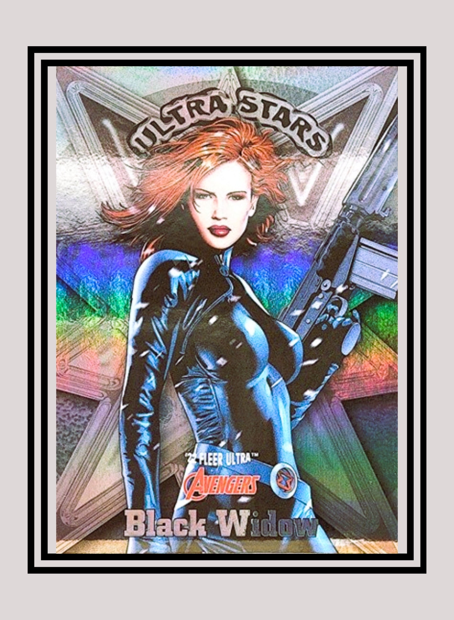 Marvel! 1x Black Widow - Ultra Stars Holofoil (#US7 - 2022 Fleer Ultra Avengers)