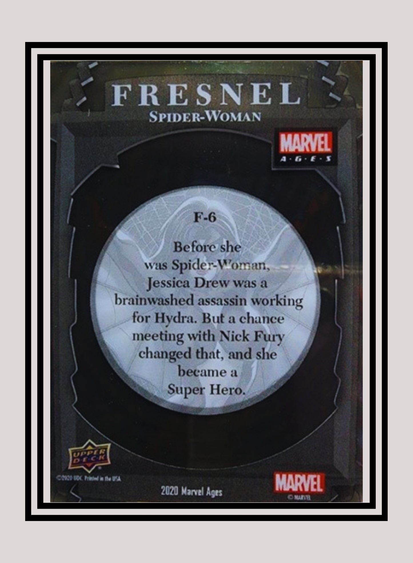 Marvel! 1x Spiderwoman - Fresnel (F6 - 2020 Upper Deck Marvel Ages)
