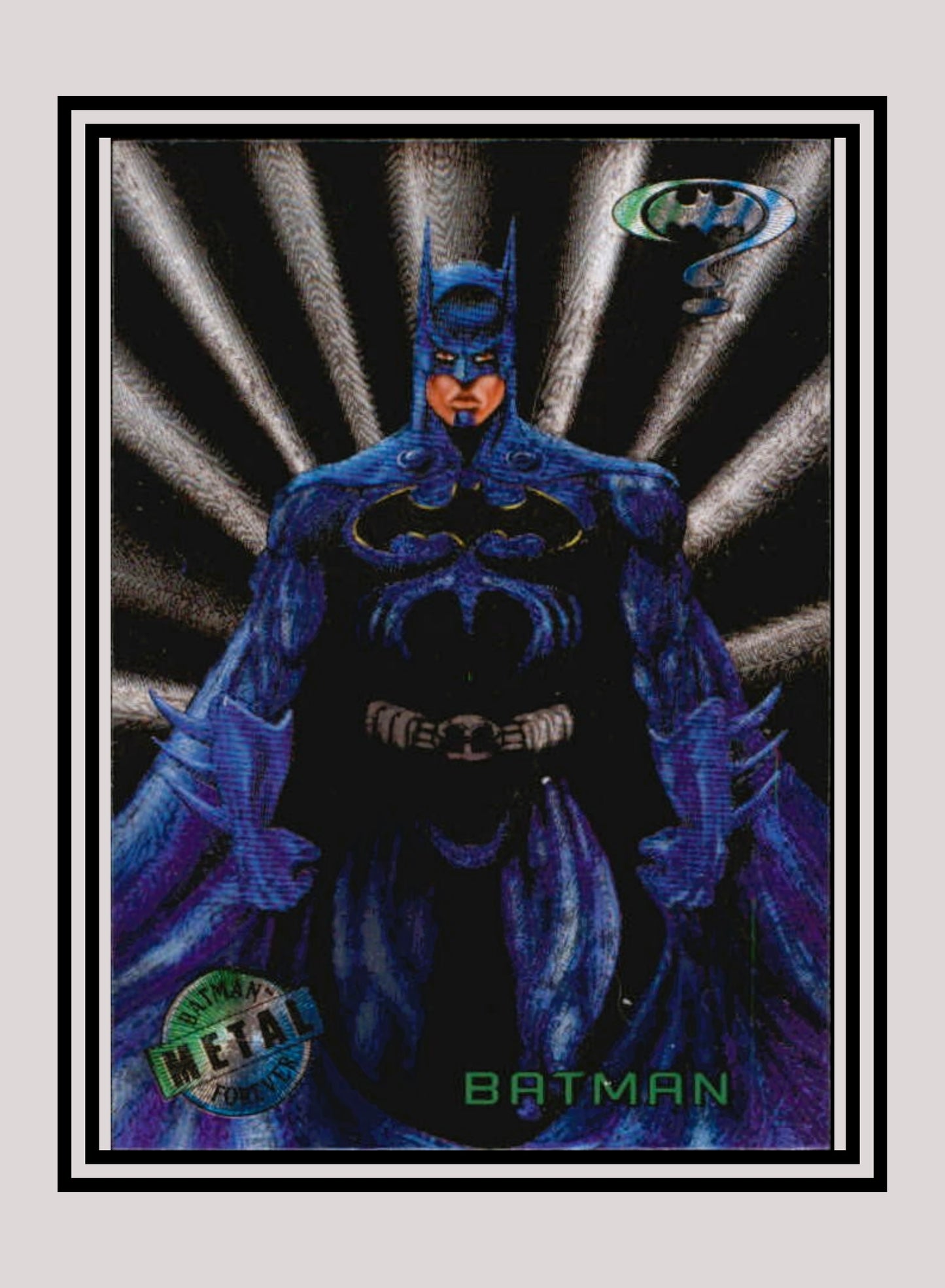 DC! 1x Batman - Base Metal (#001 - 1995 Fleer Batman Forever Metal)