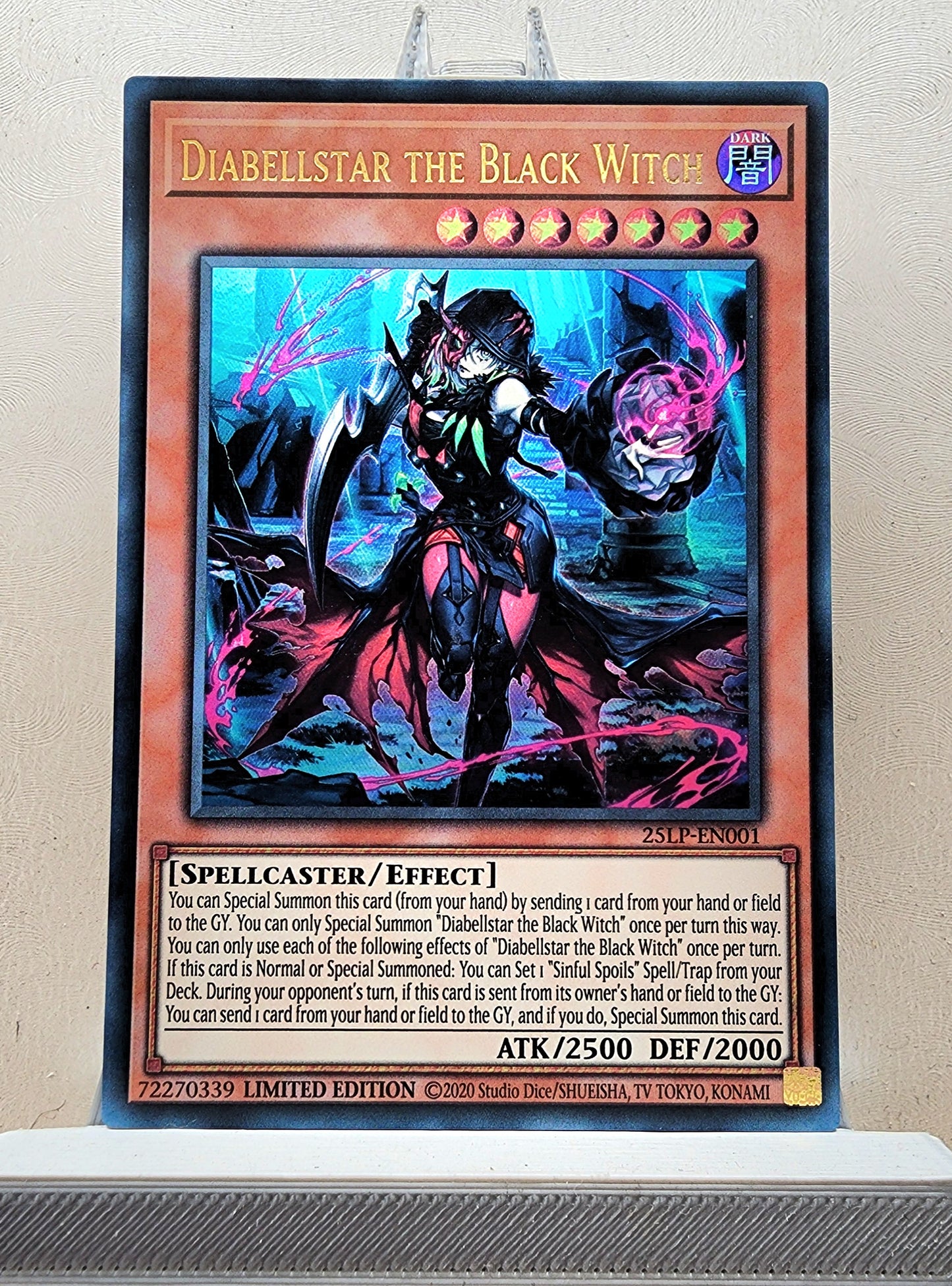 Yugioh! 1x Diabellstar the Black Witch (25LP - Ultra Rare) Limited Edition