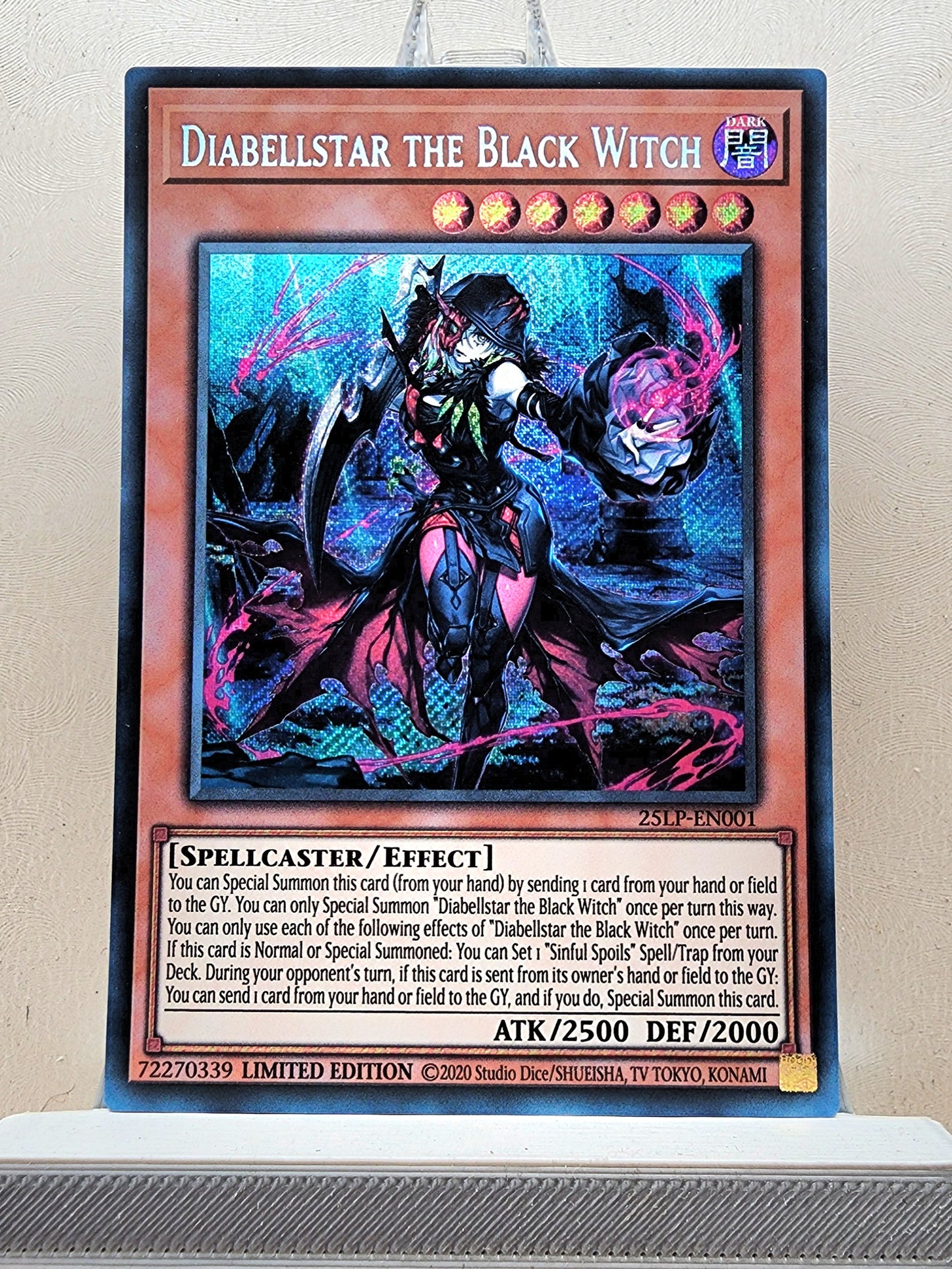 Yugioh! 1x Diabellstar the Black Witch (25LP - Secret Rare) Limited Edition
