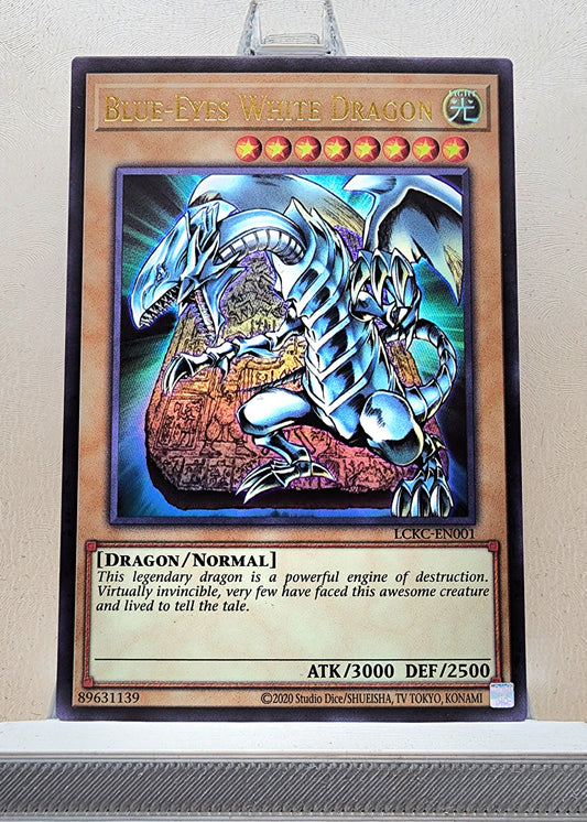 Yugioh! 1x Blue-Eyes White Dragon Tablet Background (LCKC - Ultra Rare) Unli Edition