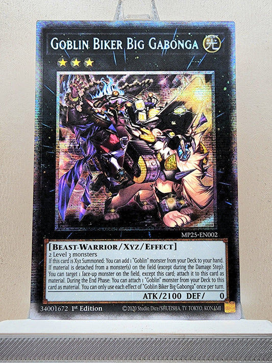Yugioh! 1x Goblin Biker Big Gabonga (MP25 - Starlight Rare) 1st Edition