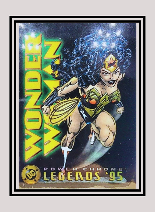 DC! 1x Wonder Woman - Power Chrome (#002 - 1995 SkyBox DC Power Chrome Legends)