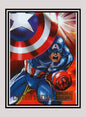 Marvel! 1x Captain America - Base (#002 - 1995 Fleer DC vs. Marvel Comics)