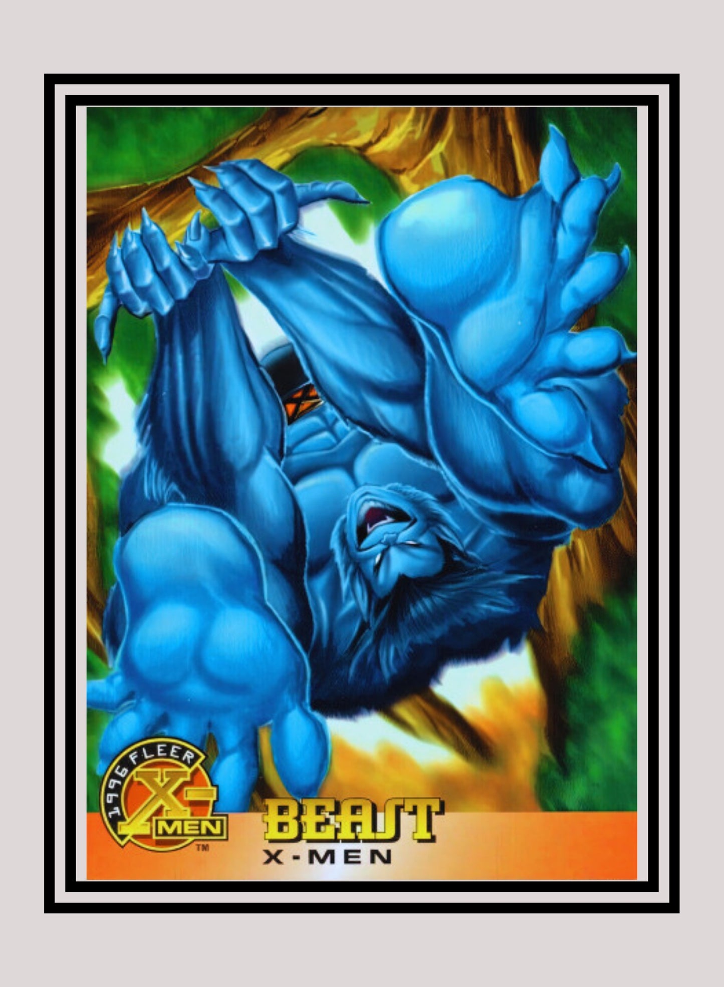 Marvel! 1x Beast - Base (#002 - 1996 Fleer X Men)