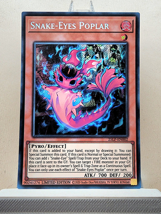 Yugioh! 1x Snake-Eyes Poplar (25LP - Secret Rare) Limited Edition
